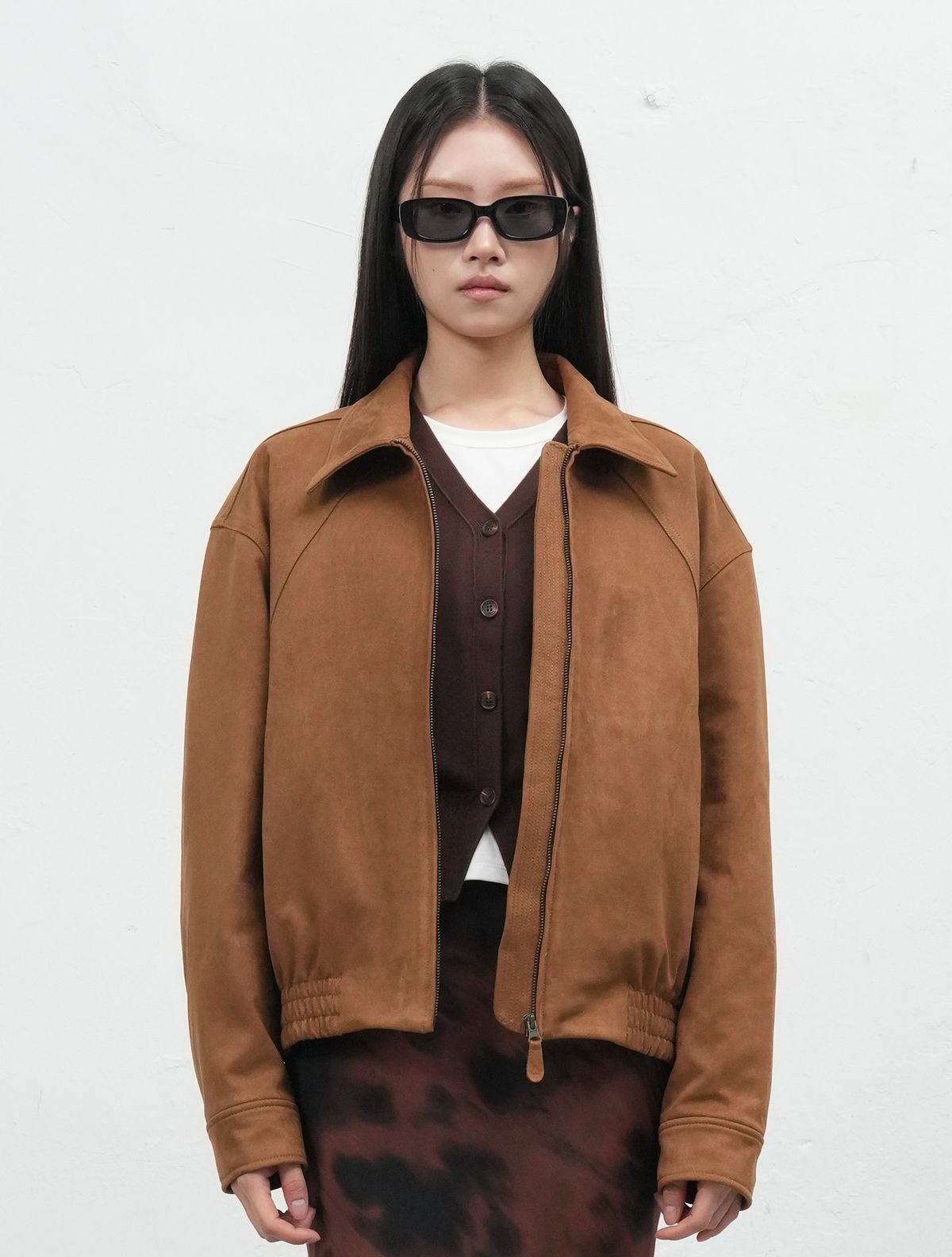 제너럴아이디어(GENERALIDEA) UNISEX 스웨이드 카라 블루종 [CAMEL] / SBE3U07010