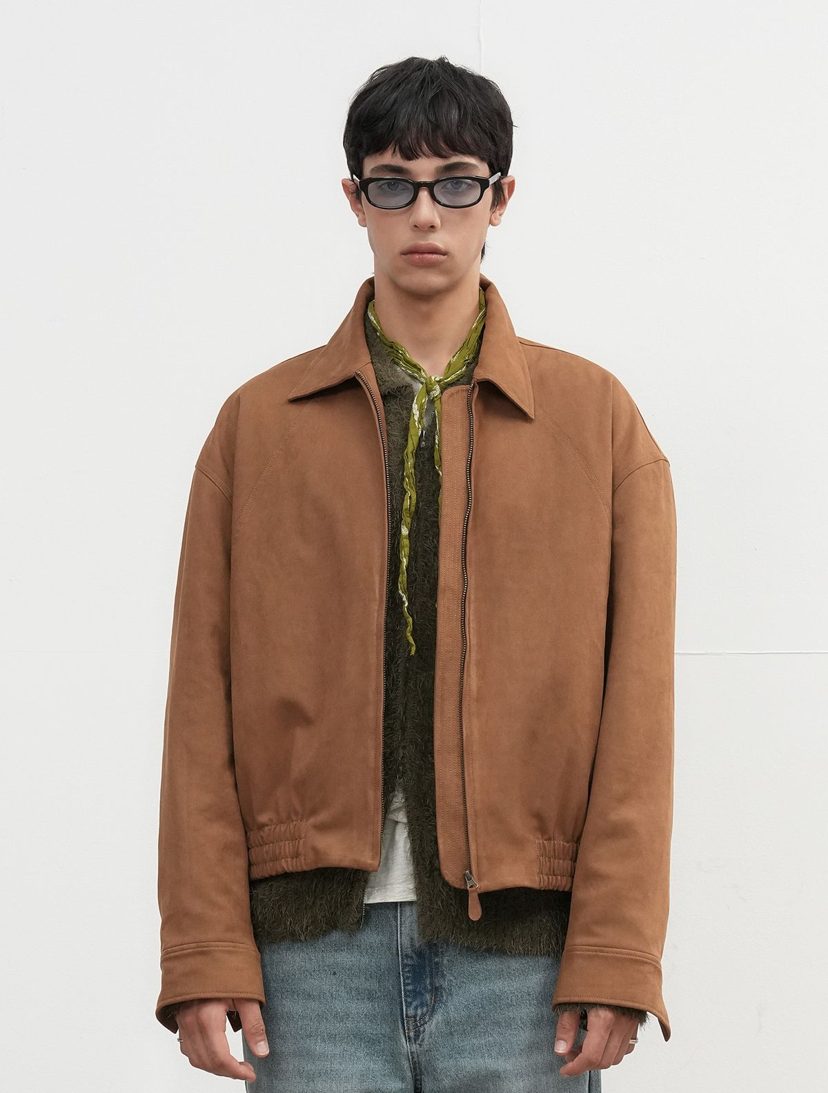 제너럴아이디어(GENERALIDEA) UNISEX 스웨이드 카라 블루종 [CAMEL] / SBE3U07010