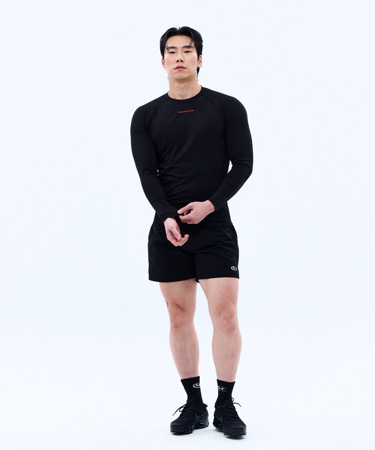 미학(MIHAK) 에스테틱 액티브 롱 슬리브 (BLACK)