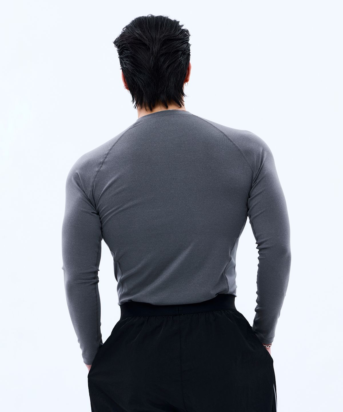 미학(MIHAK) 에스테틱 액티브 롱 슬리브 (GRAY)