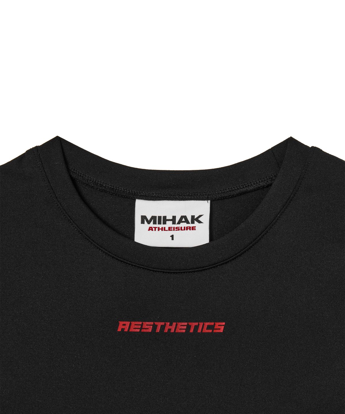 미학(MIHAK) 에스테틱 크롭 롱 슬리브 (BLACK)