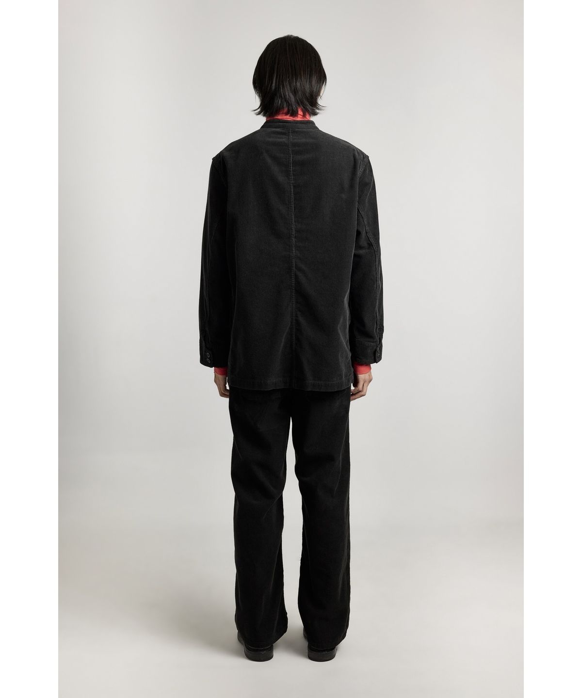 유스(YOUTH) Corduroy Stand Collar Jacket - Black