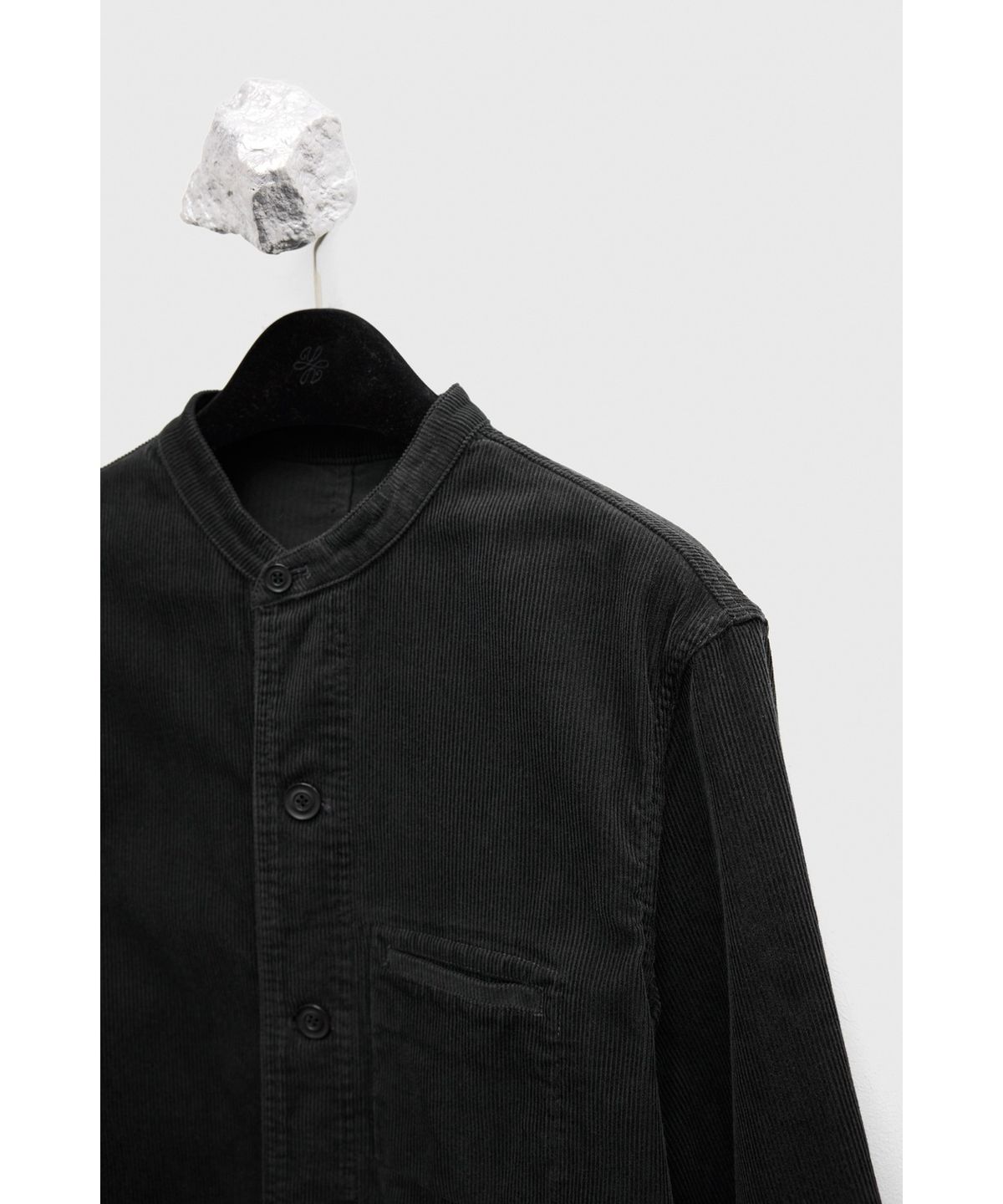 유스(YOUTH) Corduroy Stand Collar Jacket - Black