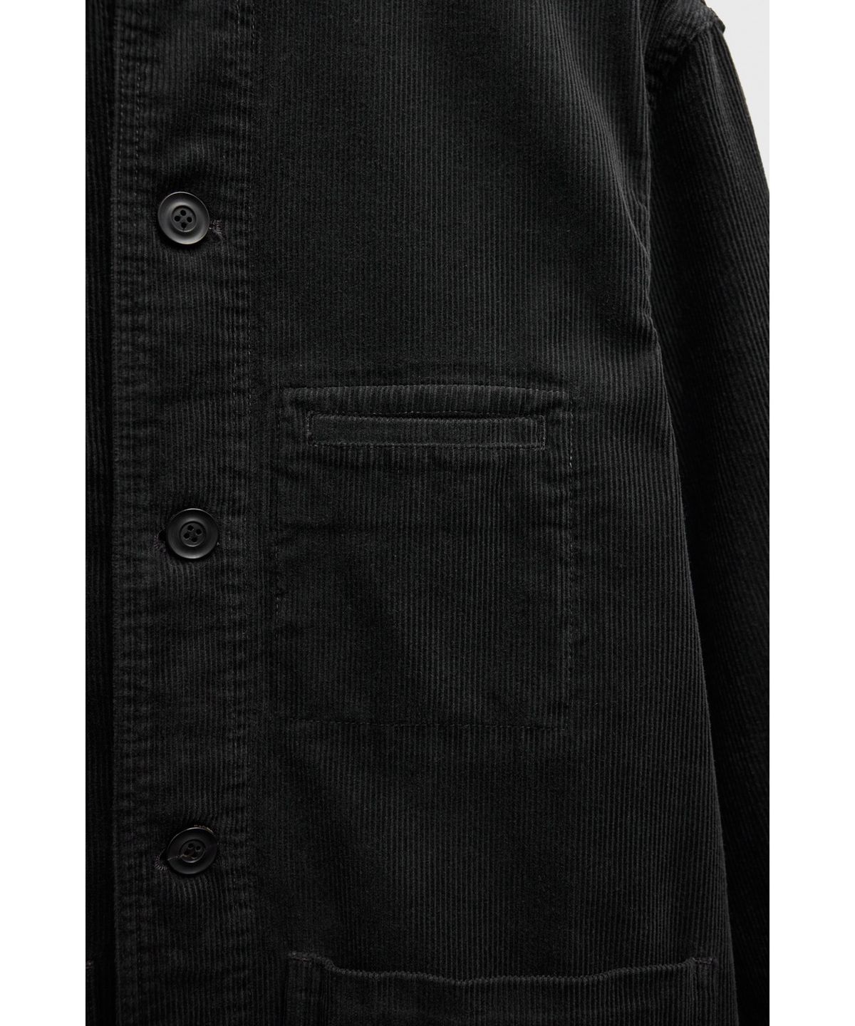 유스(YOUTH) Corduroy Stand Collar Jacket - Black