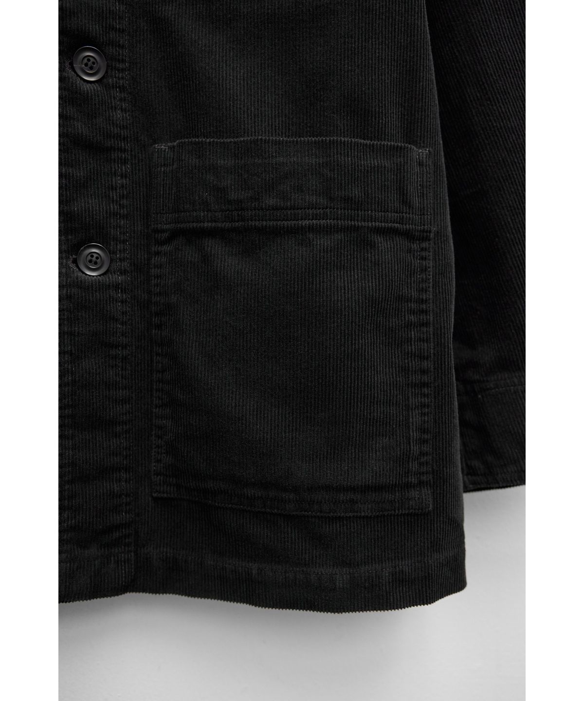 유스(YOUTH) Corduroy Stand Collar Jacket - Black