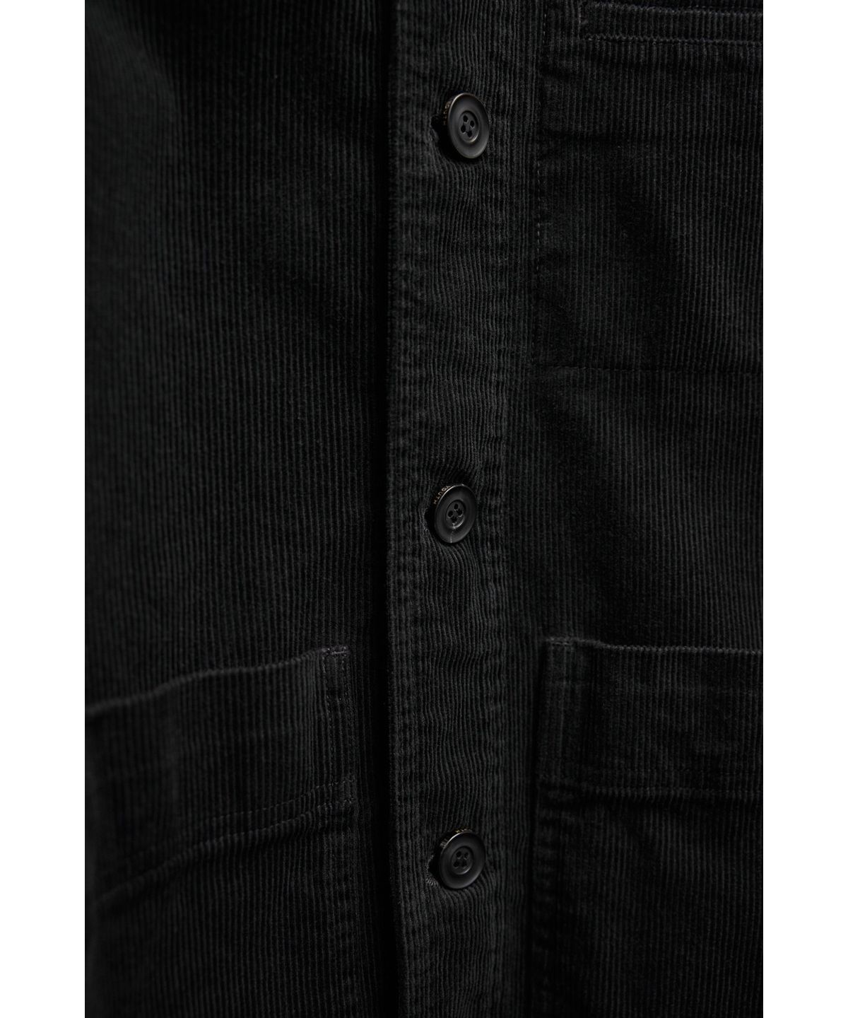유스(YOUTH) Corduroy Stand Collar Jacket - Black