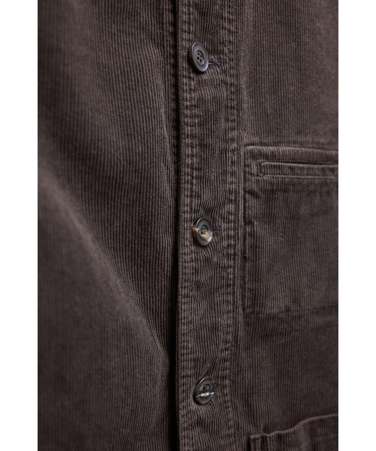 유스(YOUTH) Corduroy Stand Collar Jacket - Dark Brown