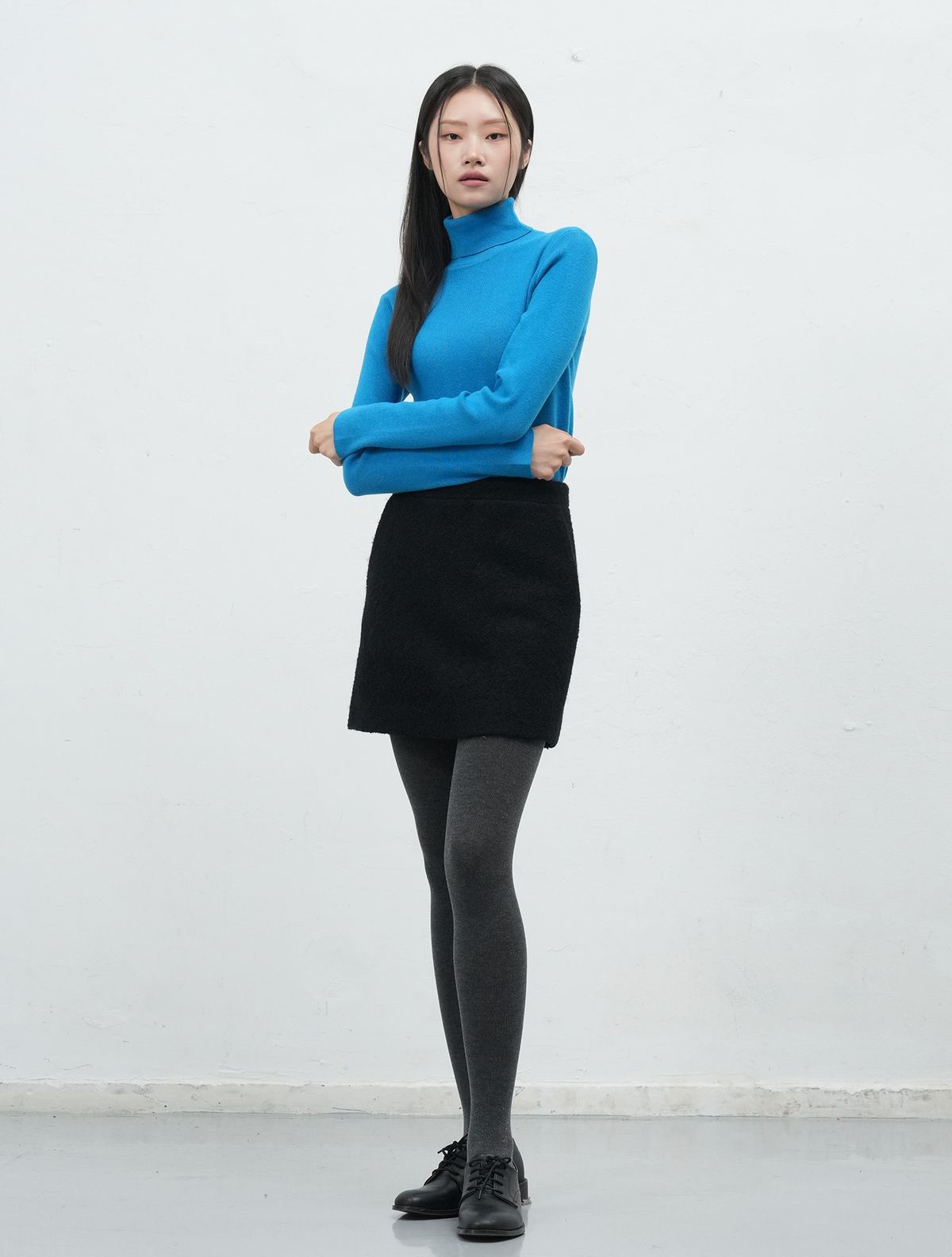 제너럴아이디어(GENERALIDEA) 부클 미니 스커트 [BLACK] / WBE4L56506