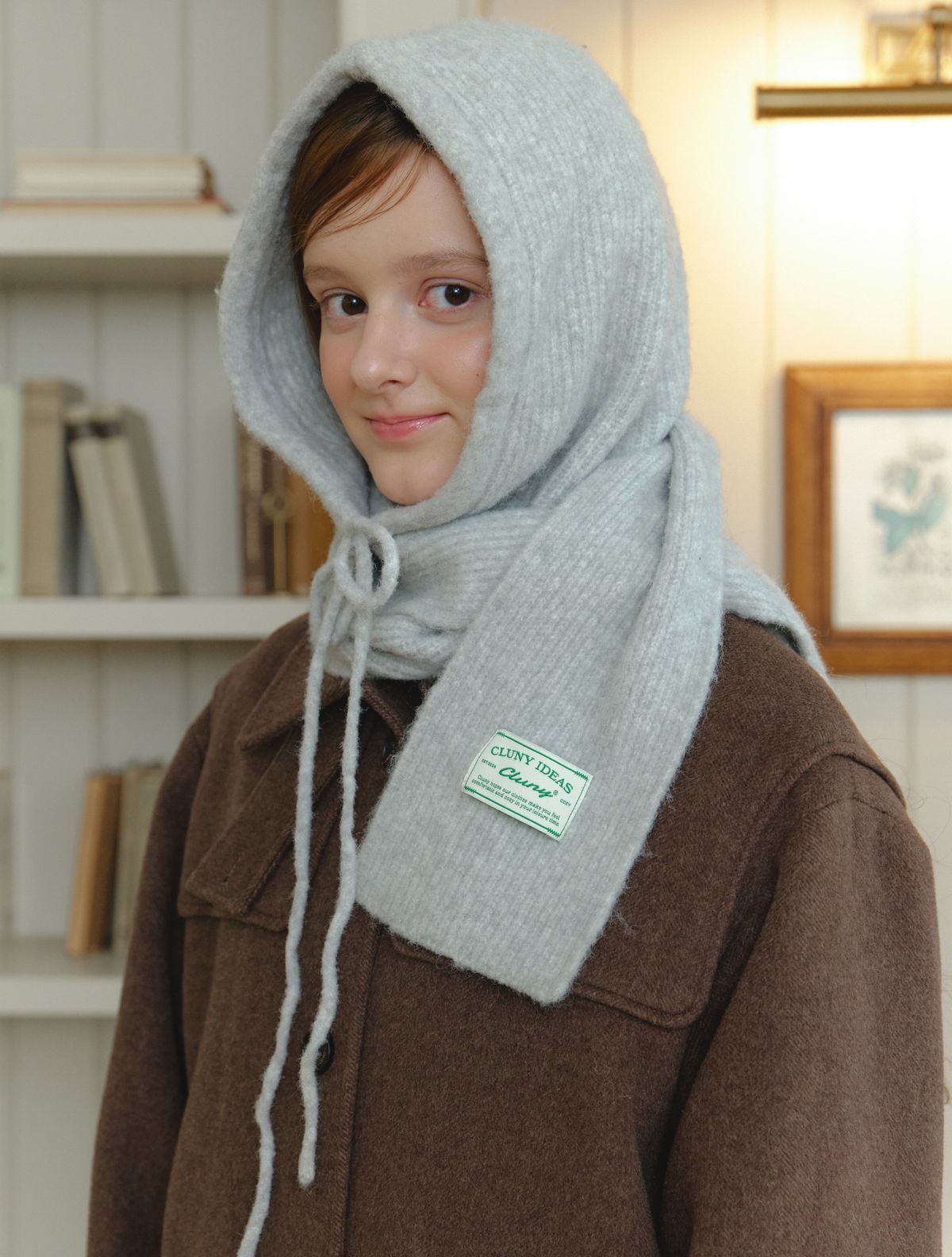 클루니(CLUNY) Warm hood scarf balaclava muffler - (3color)
