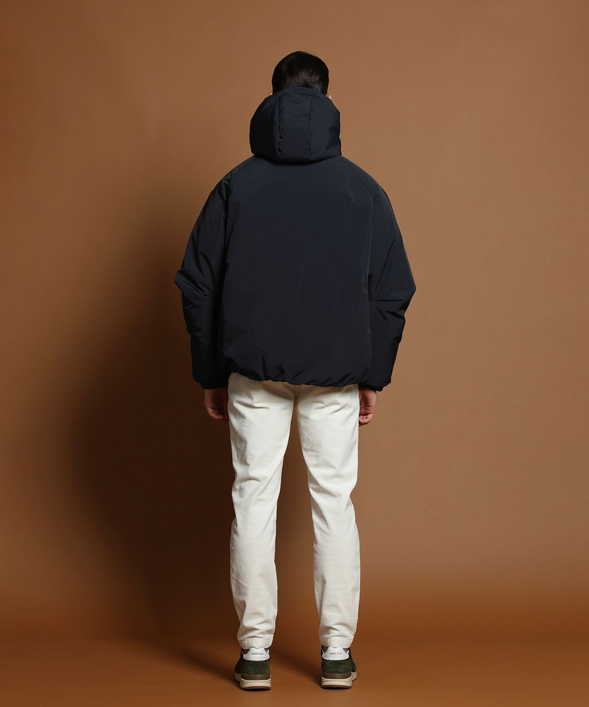 빠니깔레(PANICALE) 네이비 덕다운 후드 패딩 자켓