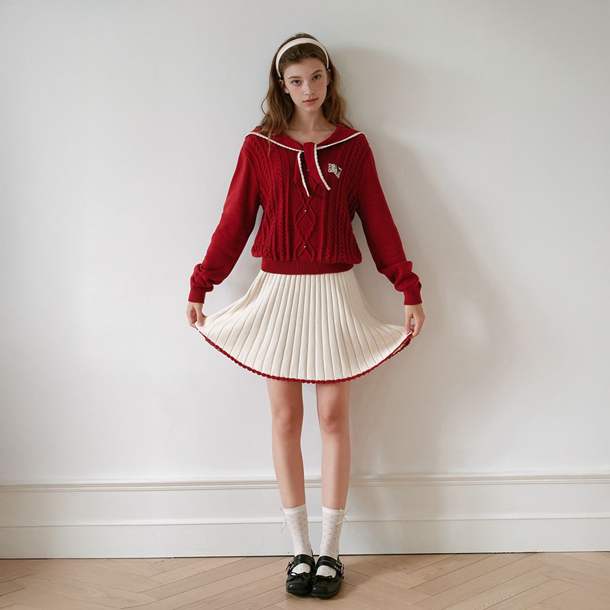 쎄무아듀(CEST MOIDEW) Cest_Knit a-line skirt