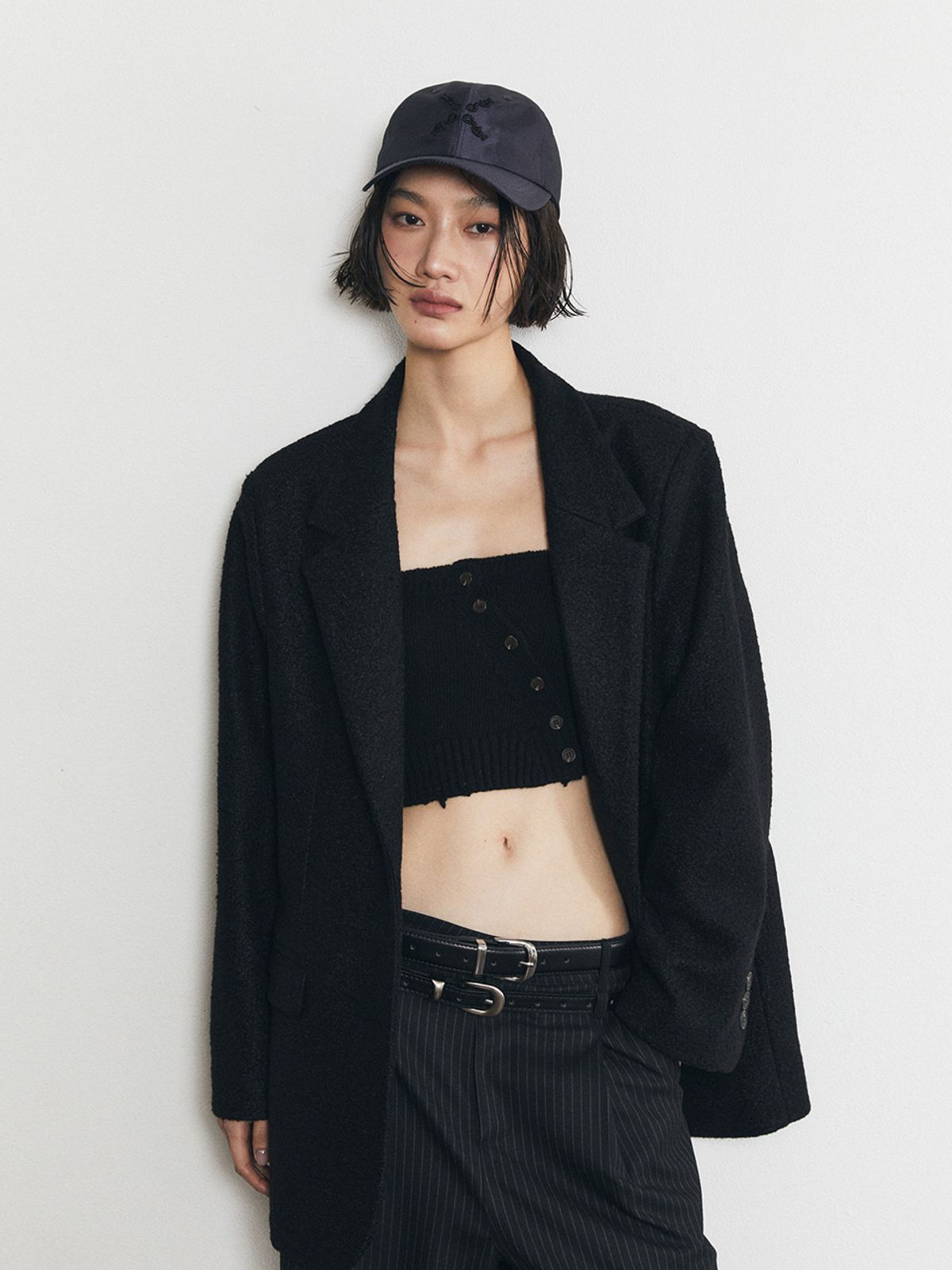 하프데빌어스(HALF DEVIL US) 소프트 글로우 볼캡_네이비