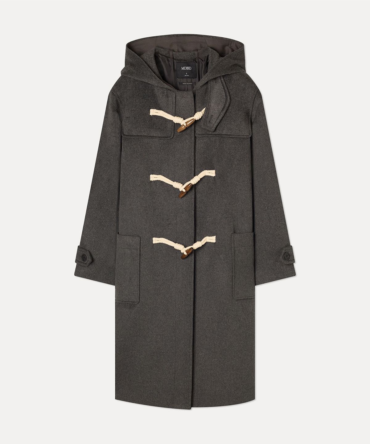 미쏘(MIXXO) 울 블렌디드 더플 롱 코트_MIWJHFV14C