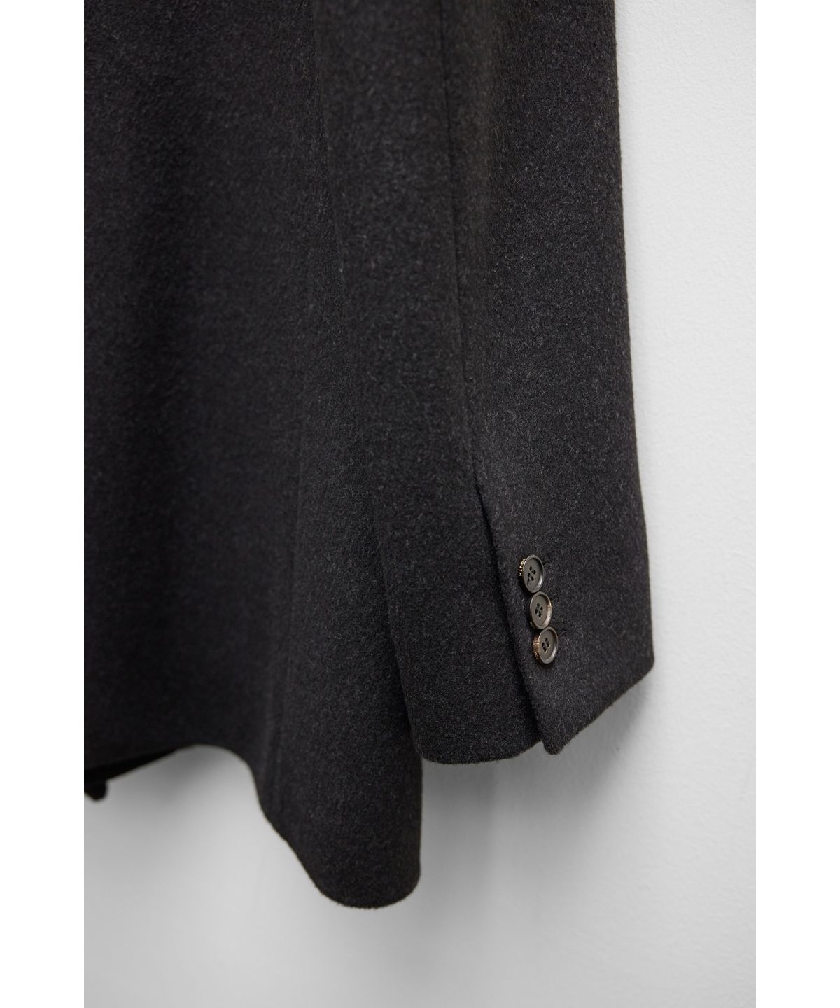 유스(YOUTH) Heavy Wool Half Coat - Charcoal Grey