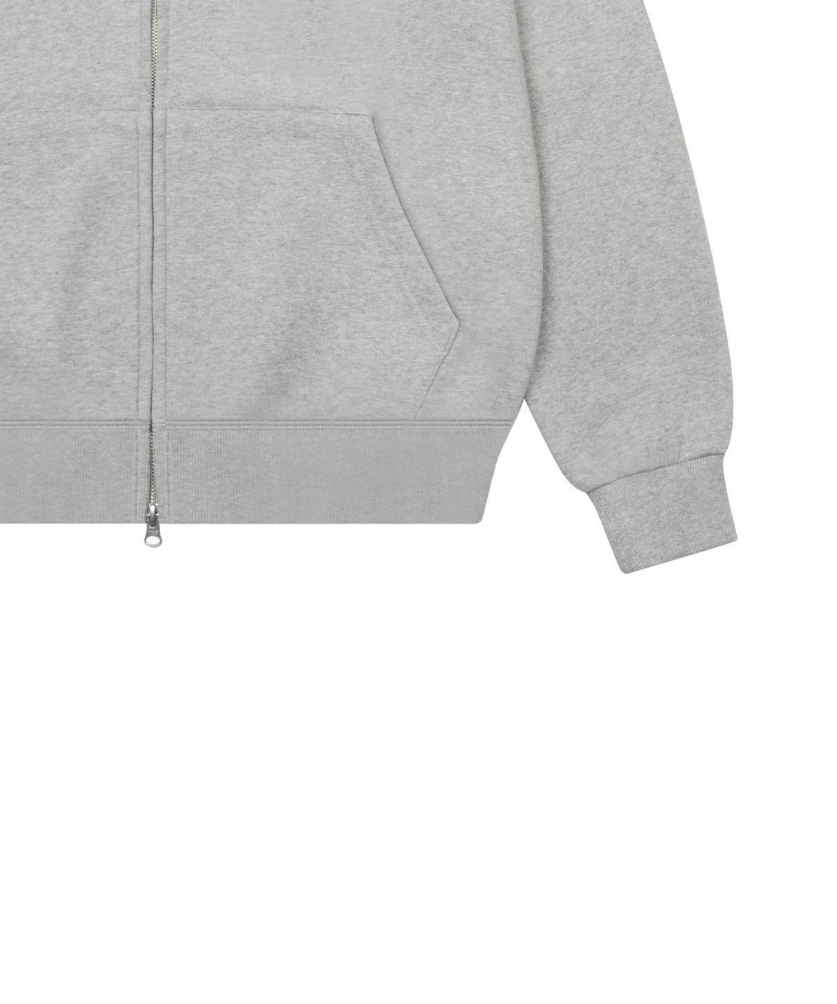 러브이즈트루(LUVISTRUE) LUVISTRUE X MEANINGLESS OVERFIT HOOD ZIPUP(GRAY)