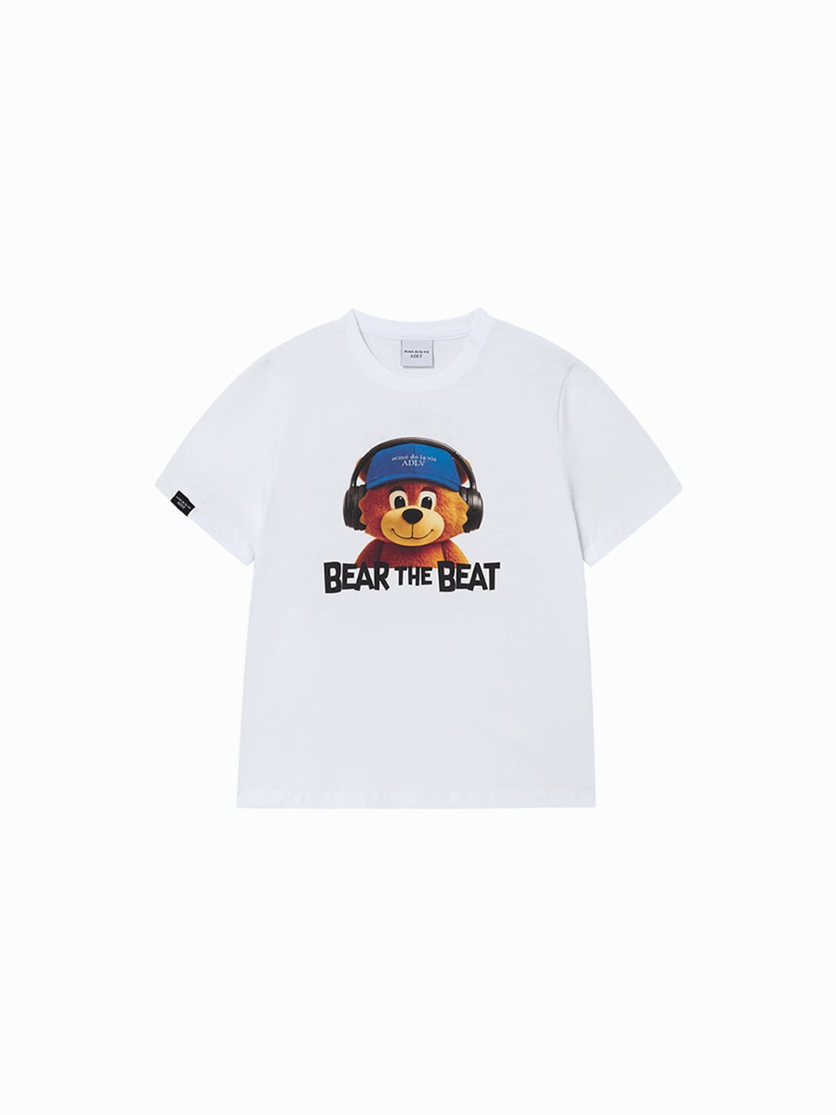 아크메드라비(ACME DE LA VIE) WOMAN HEADPHONE AC BEAR SHORT SLEEVE T-SHIRT (2COLOR)