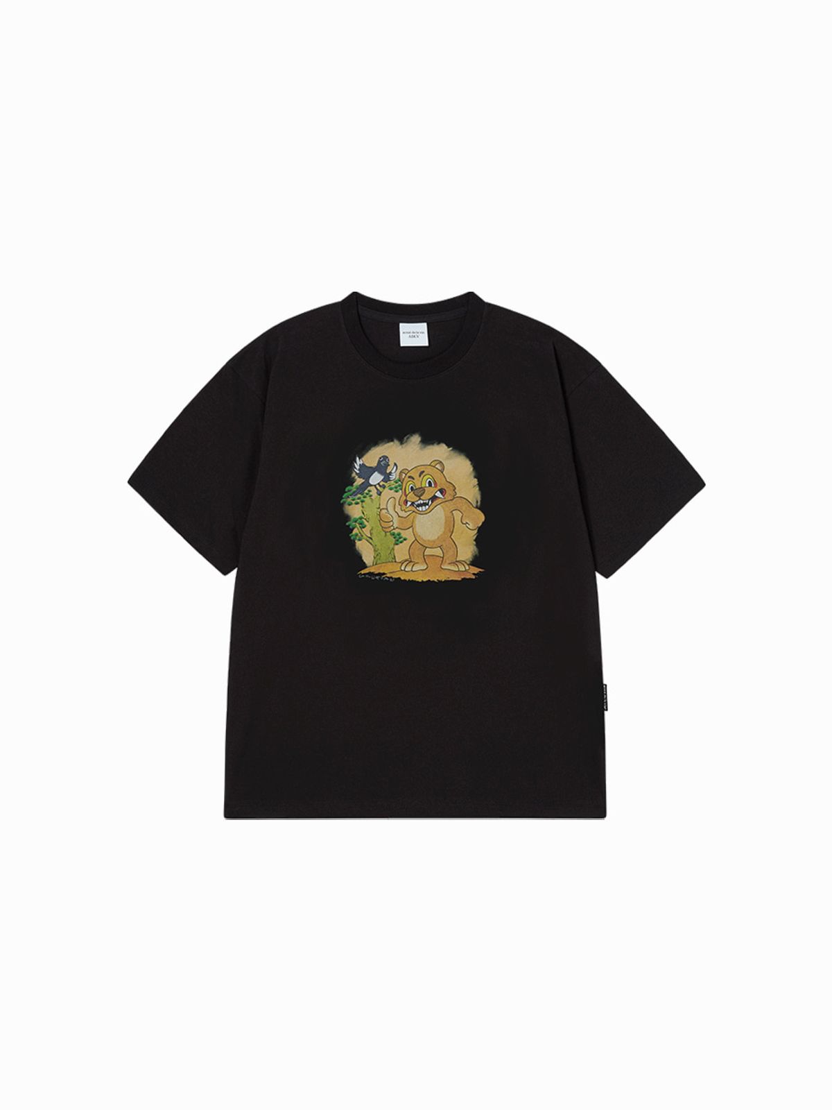 아크메드라비(ACME DE LA VIE) BROWN AC BEAR SHORT SLEEVE T-SHIRT (2COLOR)