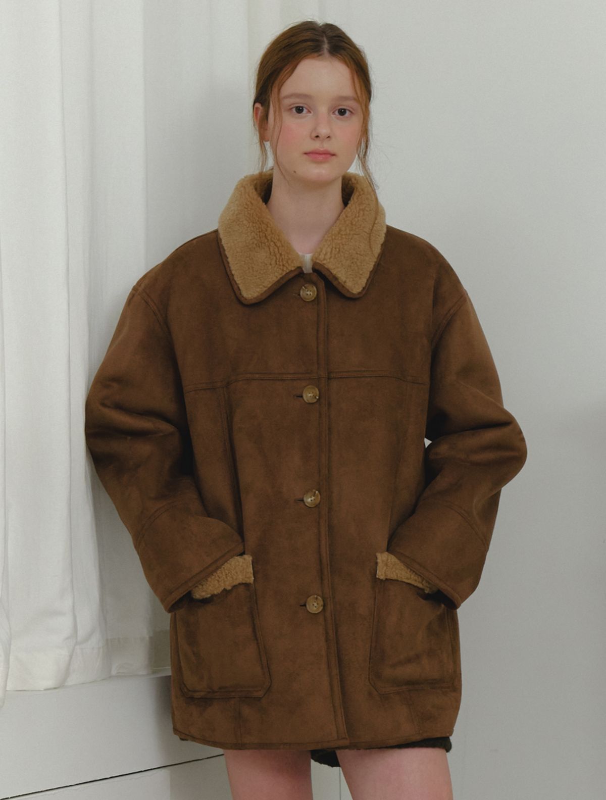 클루니(CLUNY) Alpine Suede Half Mustang - brown