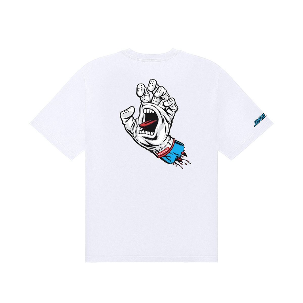 말본 골프(MALBON GOLF) [SANTA CRUZ] 버뮤다 스크림 라운드티셔츠 WHITE (MAN)