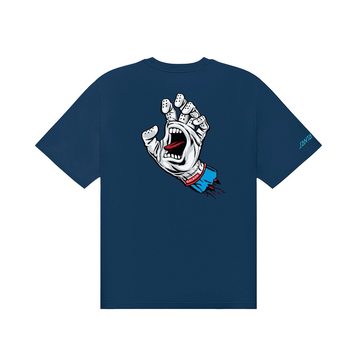 말본 골프(MALBON GOLF) [SANTA CRUZ] 버뮤다 스크림 라운드티셔츠 NAVY (MAN)