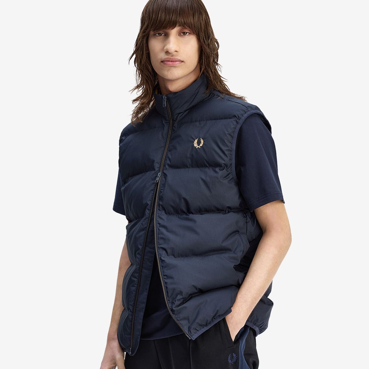 프레드페리(FRED PERRY) [Sport] 인슐레이트 베스트 - 네이비 AFPM2538522-608
