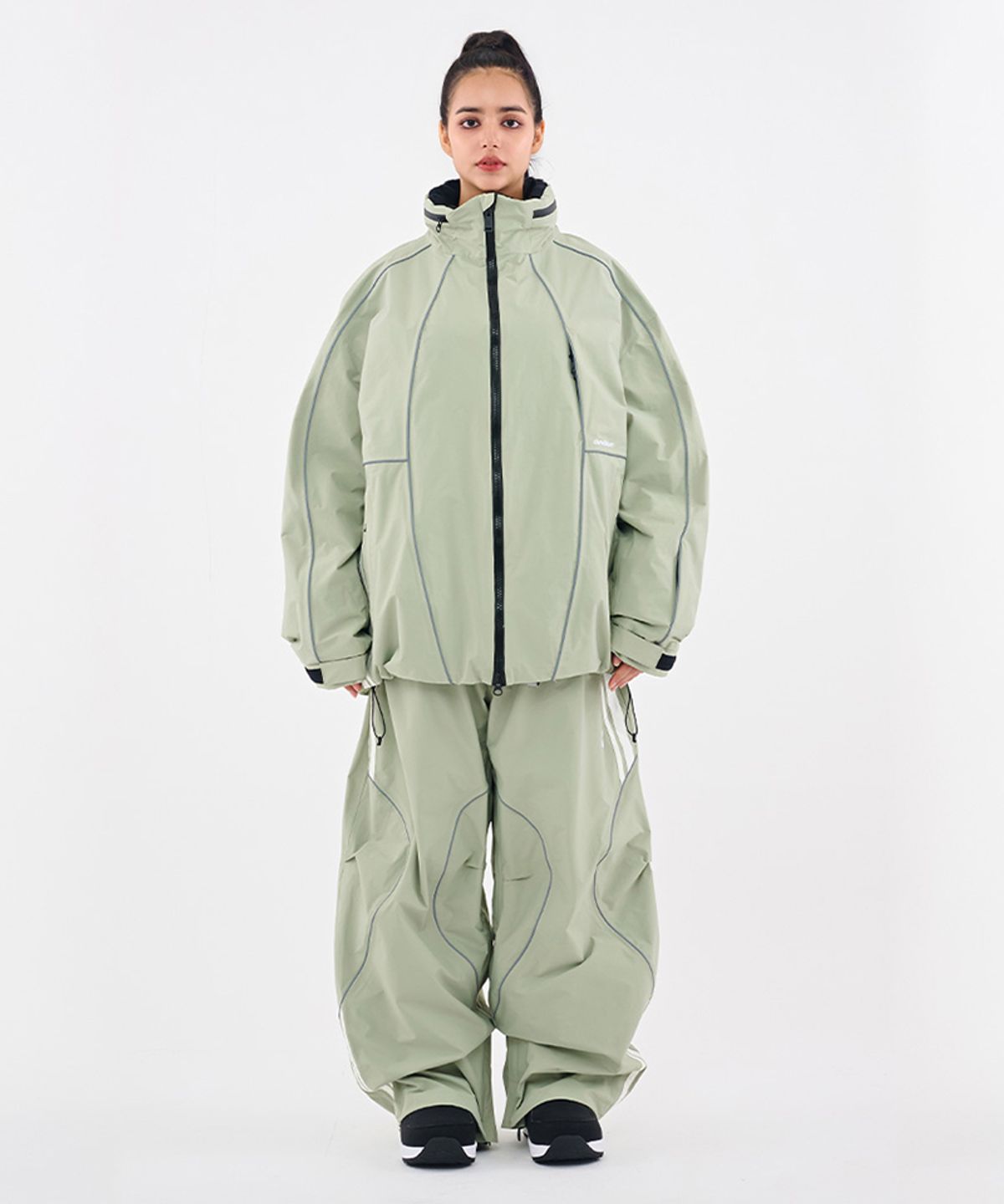 돌아우터웨어(DOLL OUTERWEAR) [DOLL X DUMDIDUM] 2526 랠리 자켓&팬츠 세트 L.KHAKI 남녀공용