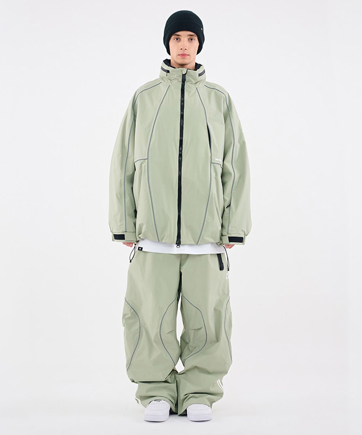돌아우터웨어(DOLL OUTERWEAR) [DOLL X DUMDIDUM] 2526 랠리 자켓&팬츠 세트 L.KHAKI 남녀공용