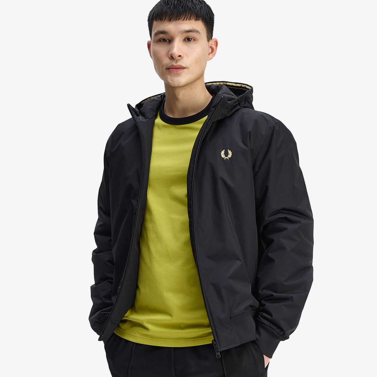 프레드페리(FRED PERRY) [Sport] 후디드 브렌댐 재킷 - 블랙 AFPM253J304-102