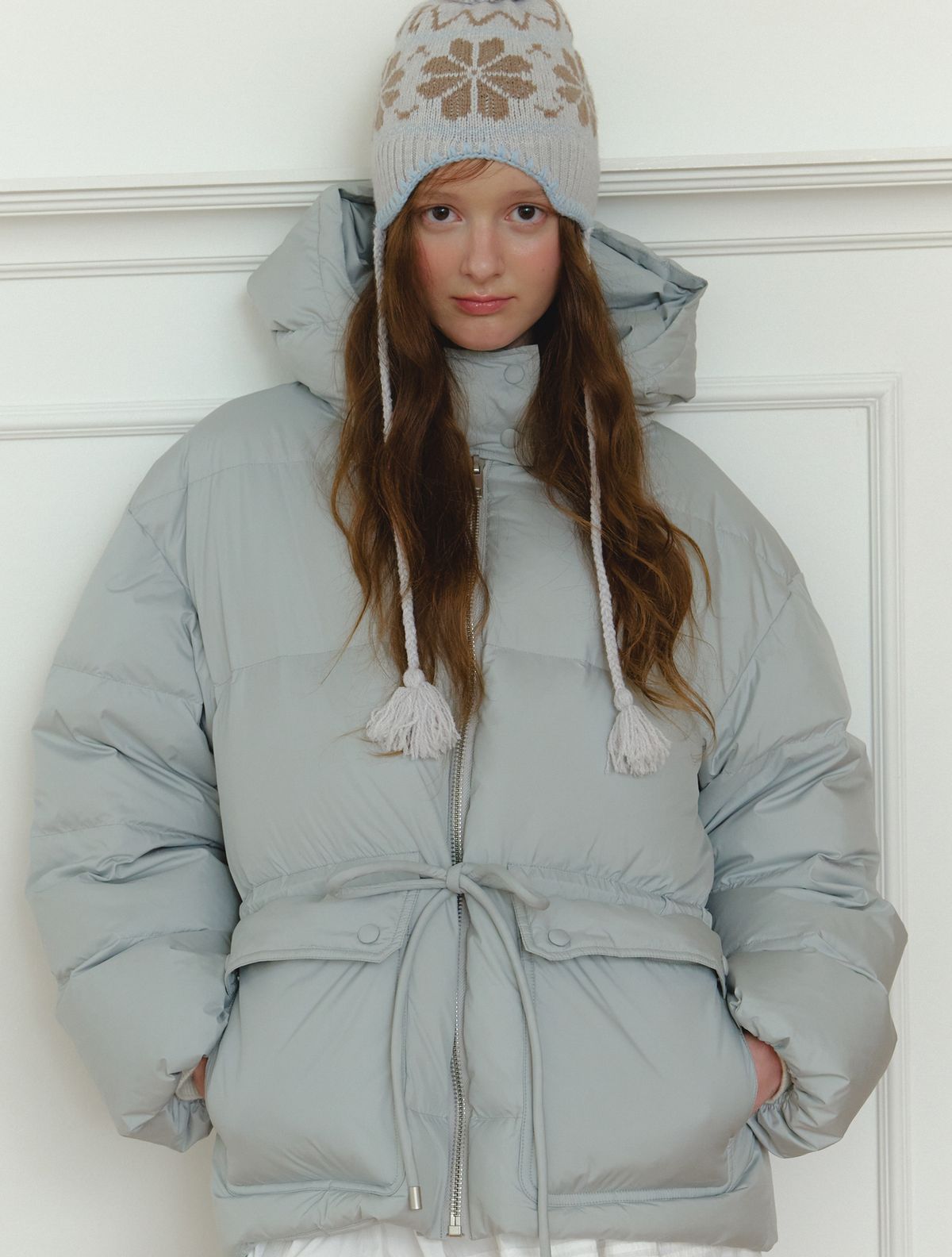 클루니(CLUNY) Cloud hooded puffer duck down padding - sora