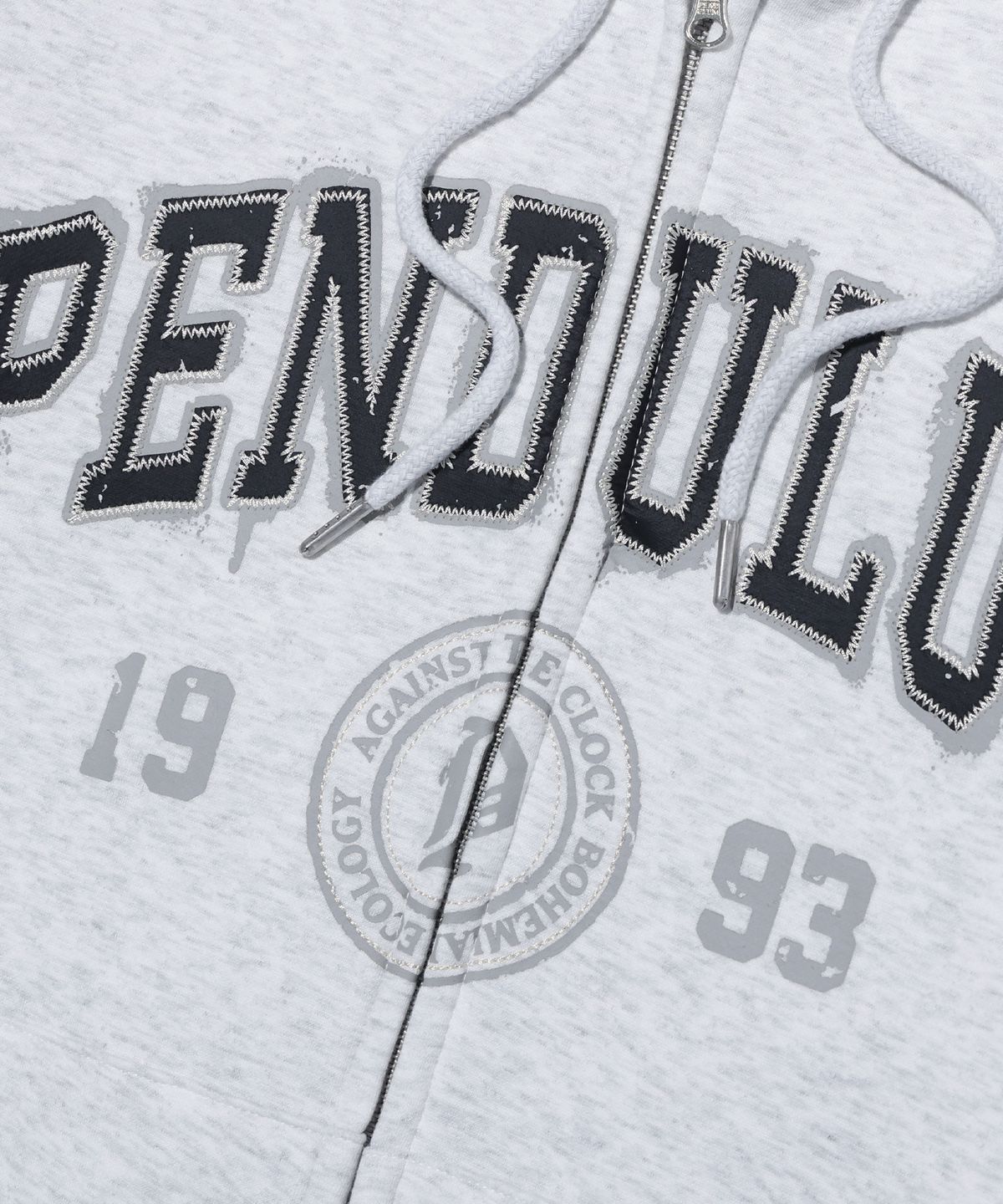 펜듈럼(PENDULUM) 써클 아치로고 후드집업 LP4TU886_OATMEAL