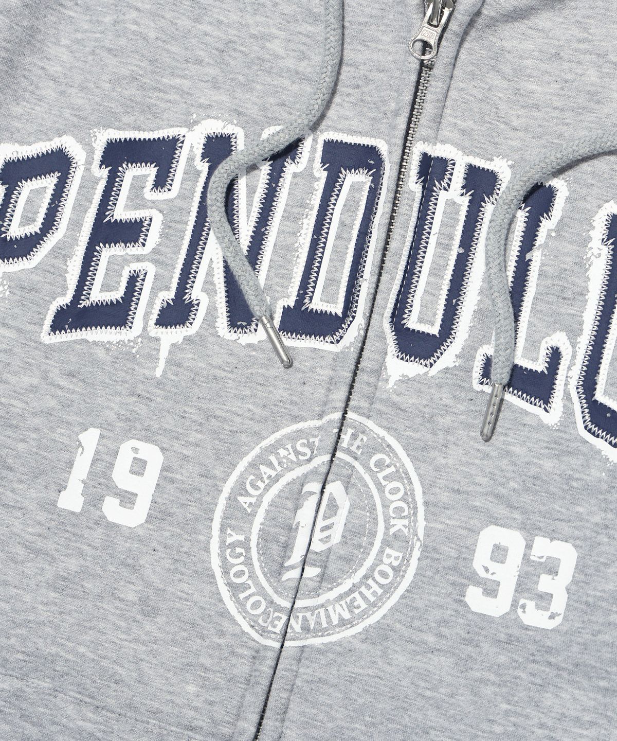 펜듈럼(PENDULUM) 써클 아치로고 후드집업 LP4TU886_MELANGE GREY