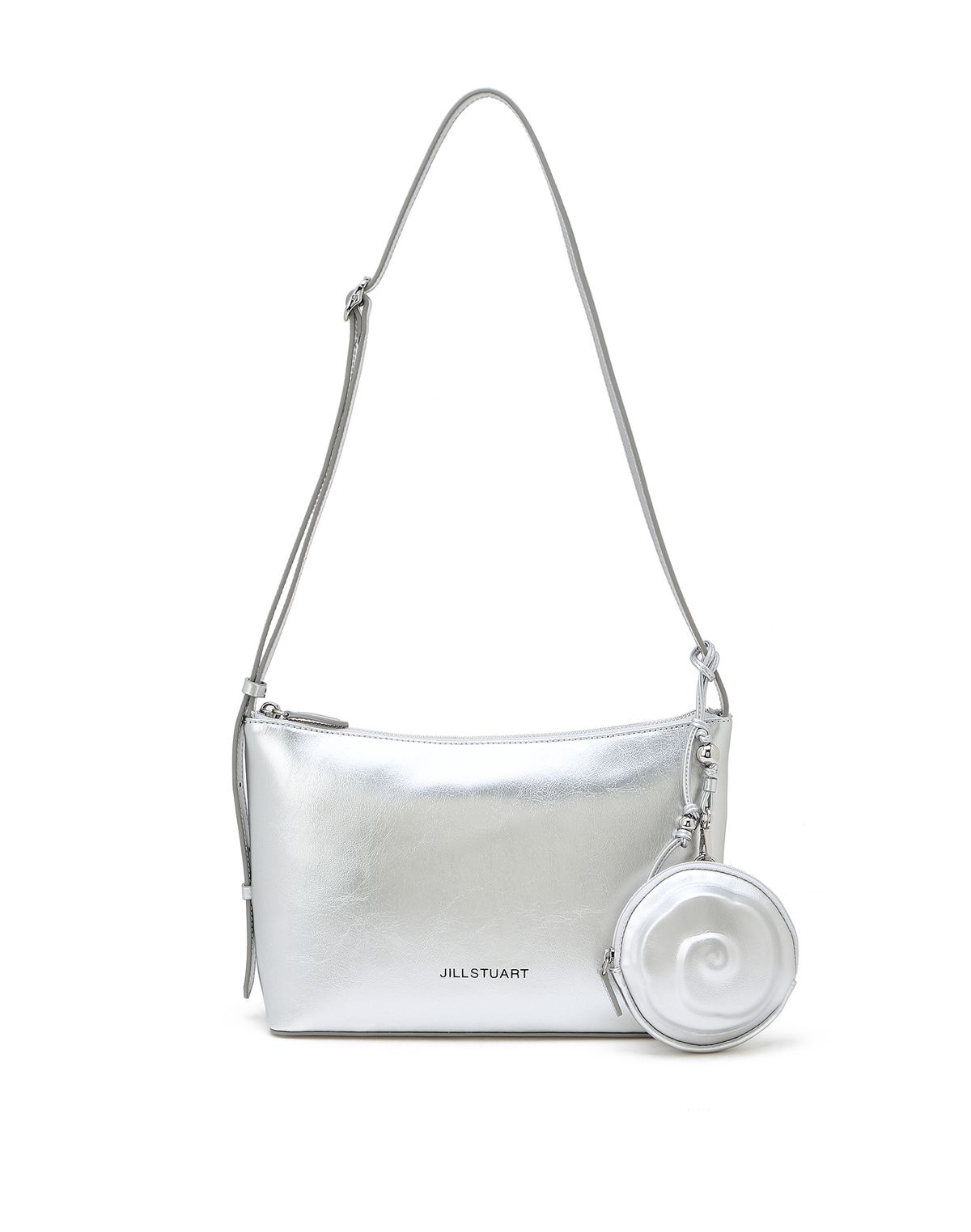 질스튜어트액세서리(JILLSTUART ACC) [STEM][파우치포함] 스템 플라워 참장식 가죽 숄더 겸 크로스 M  2color