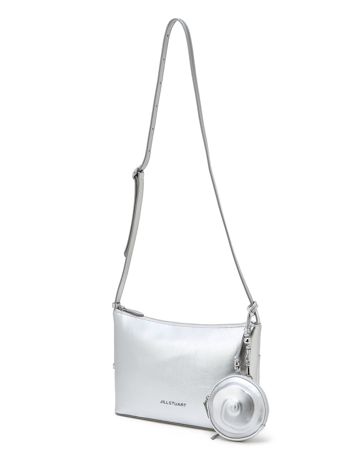 질스튜어트액세서리(JILLSTUART ACC) [STEM][파우치포함] 스템 플라워 참장식 가죽 숄더 겸 크로스 M  2color