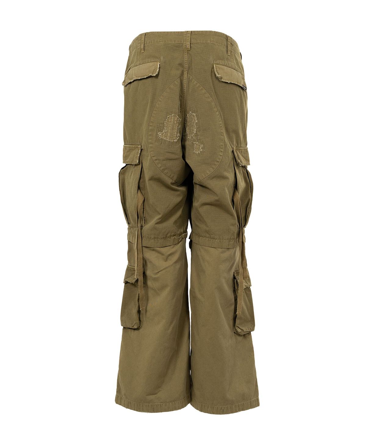 카미야(KAMIYA) Repaired Ripstop Fatigue Pants - KHAKI