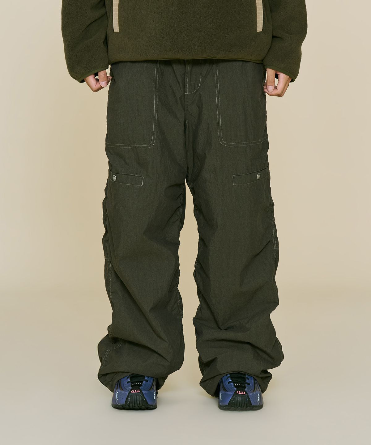 논타입(NONTYPE) MIL PADDED PARKA PANTS (CHARCOAL)