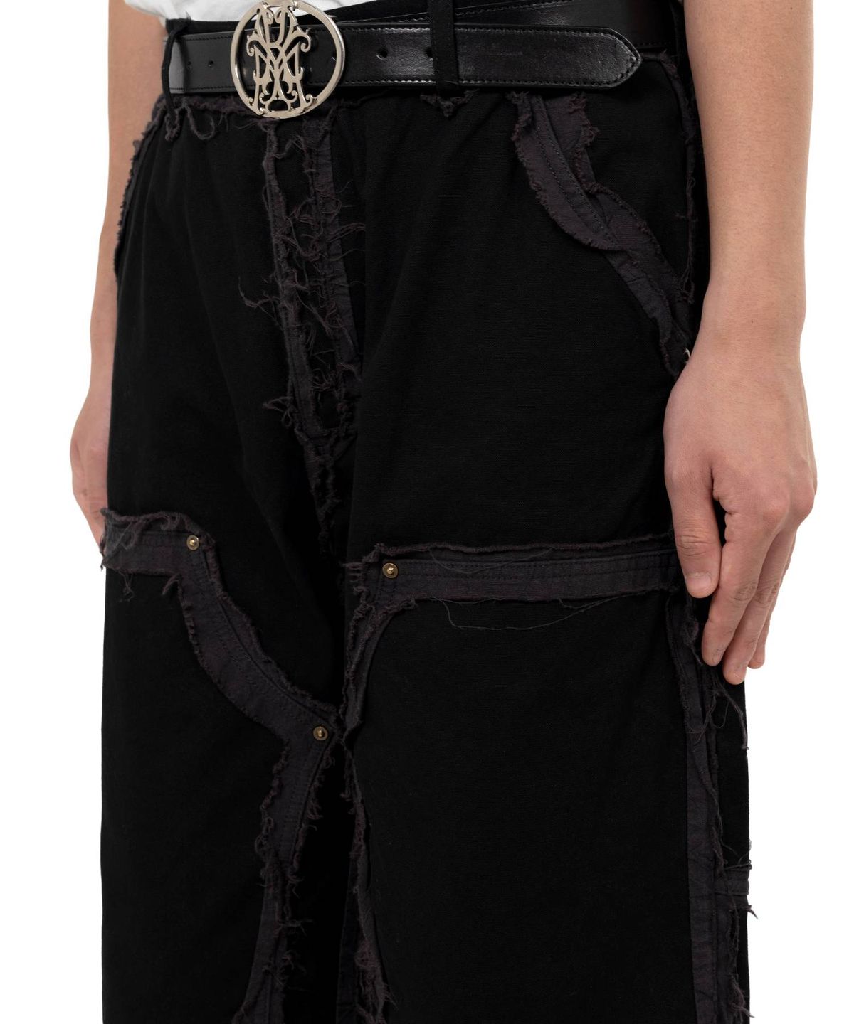 카미야(KAMIYA) blackmeans × KAMIYA Deconstructed Painter Pants - BLACK