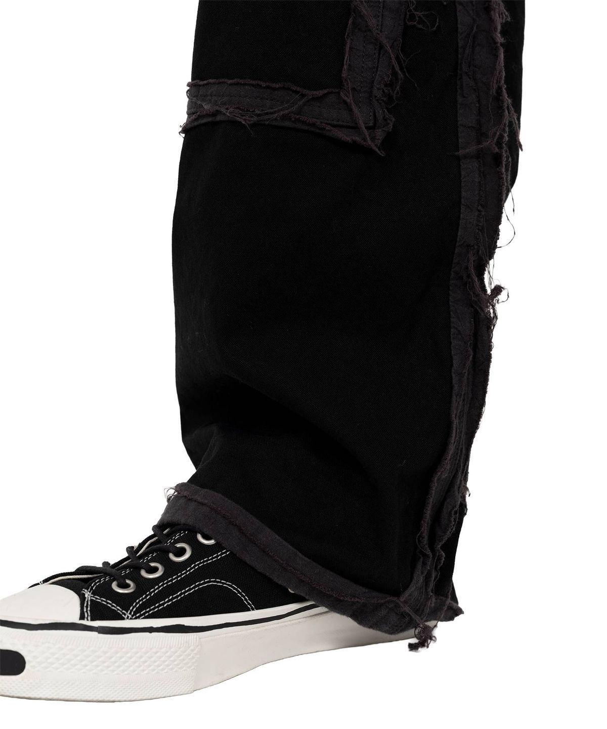 카미야(KAMIYA) blackmeans × KAMIYA Deconstructed Painter Pants - BLACK