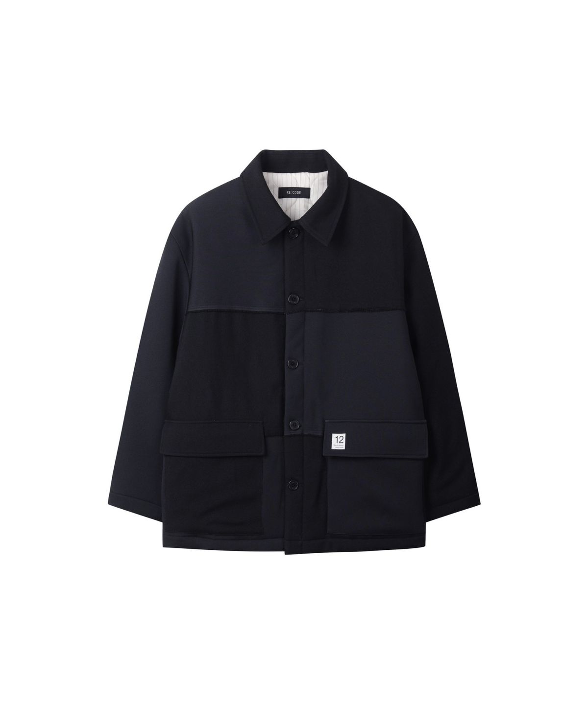 래코드(RECODE) Checkerboard Wool Jumper RKUAW25603NYX