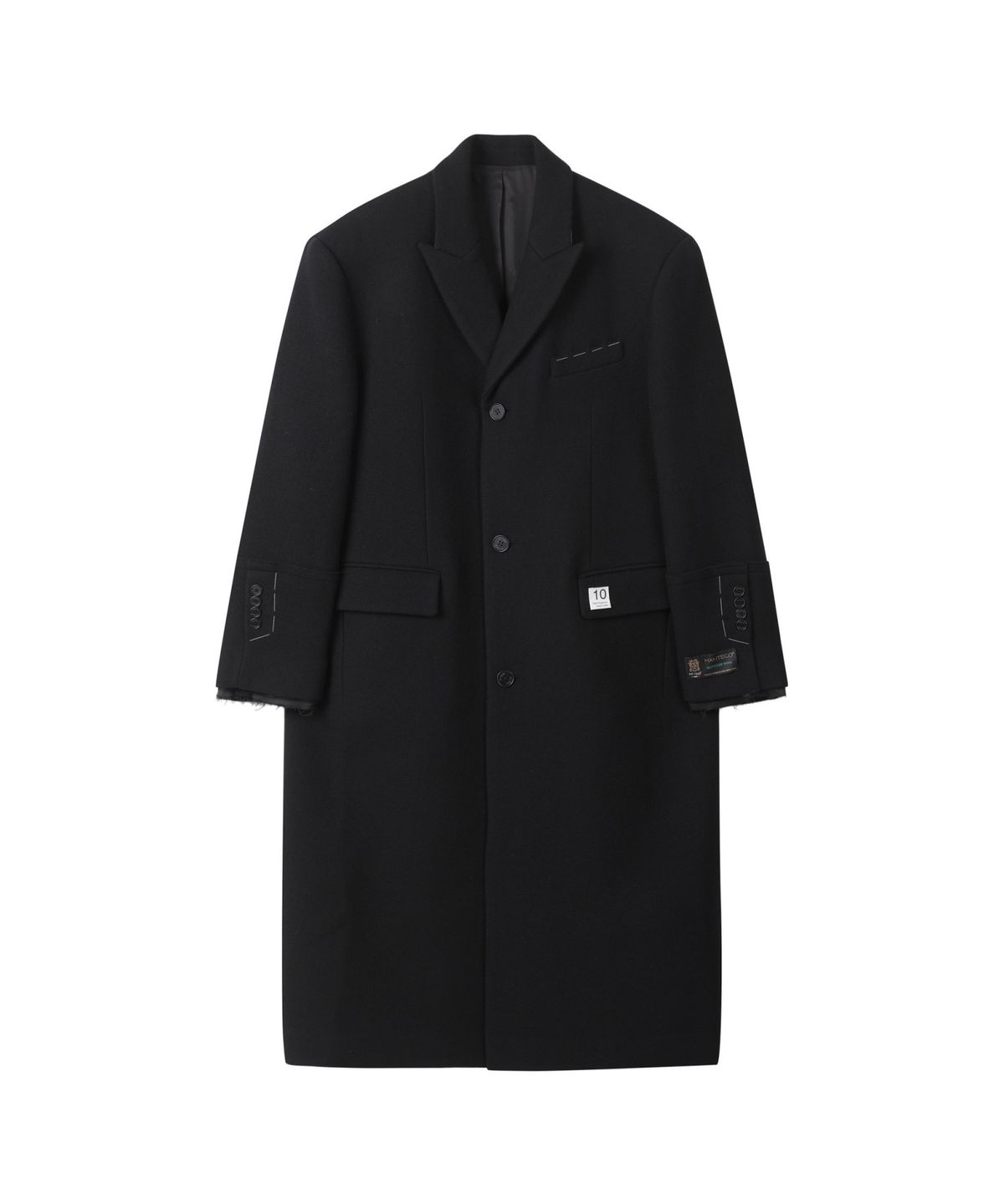 래코드(RECODE) Single Breasted Long Coat RKCAA25616BKX