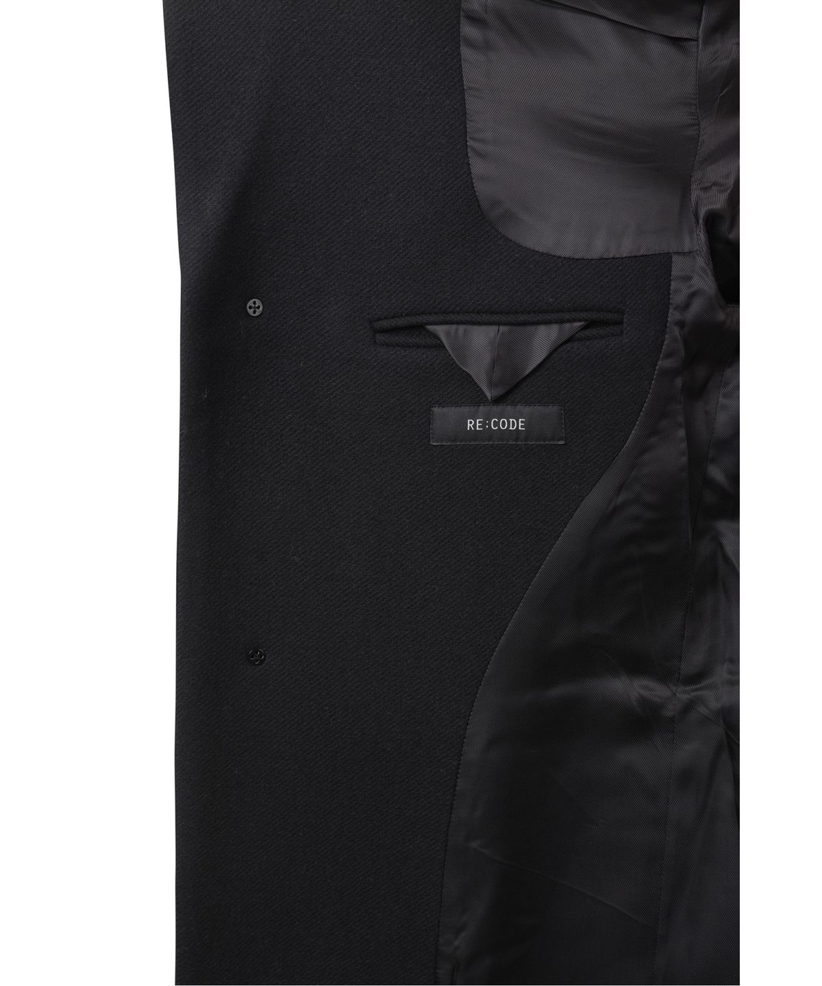 래코드(RECODE) Single Breasted Long Coat RKCAA25616BKX
