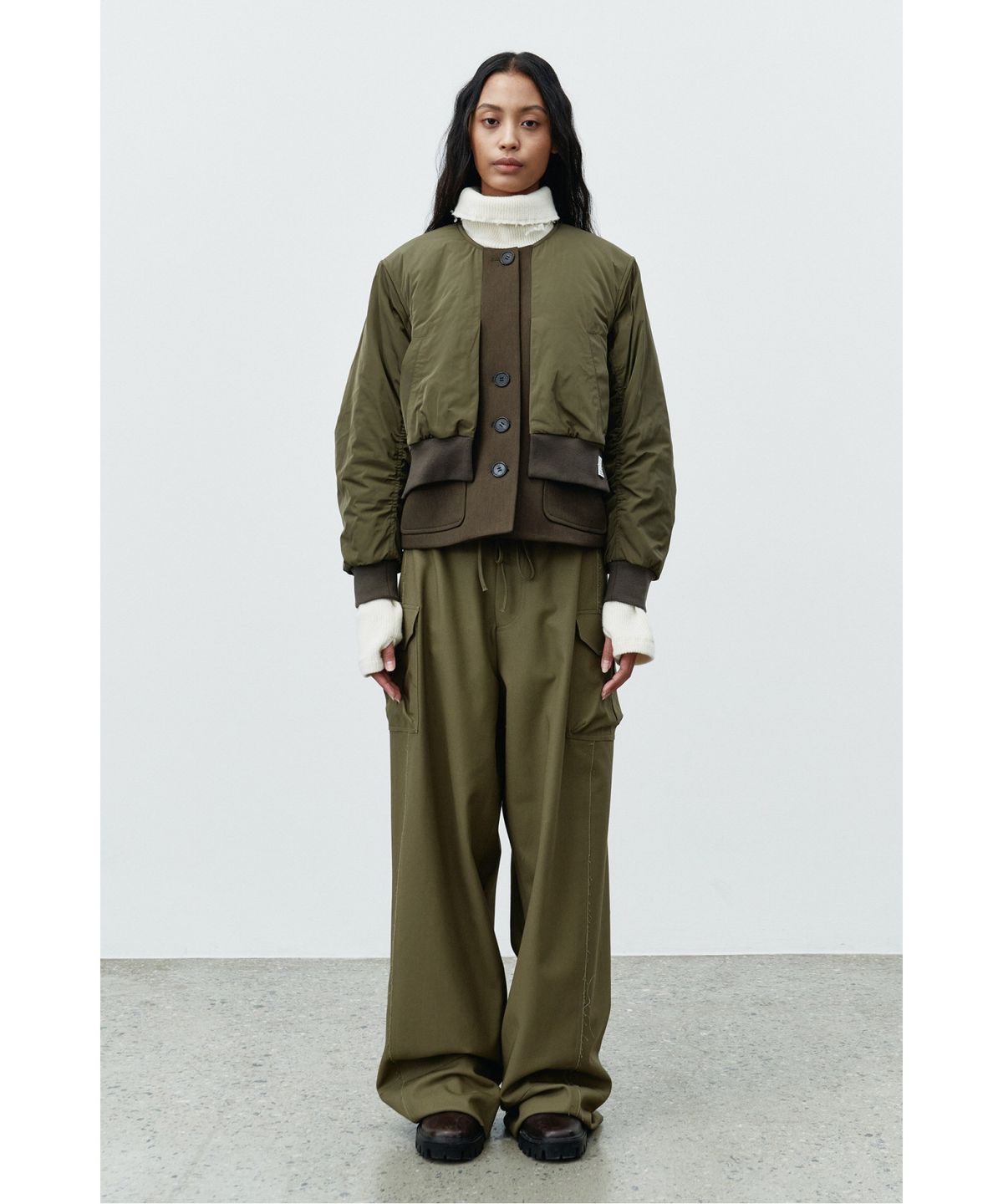 래코드(RECODE) MA1 Layered Quilted Outer RQUAW25510KHX