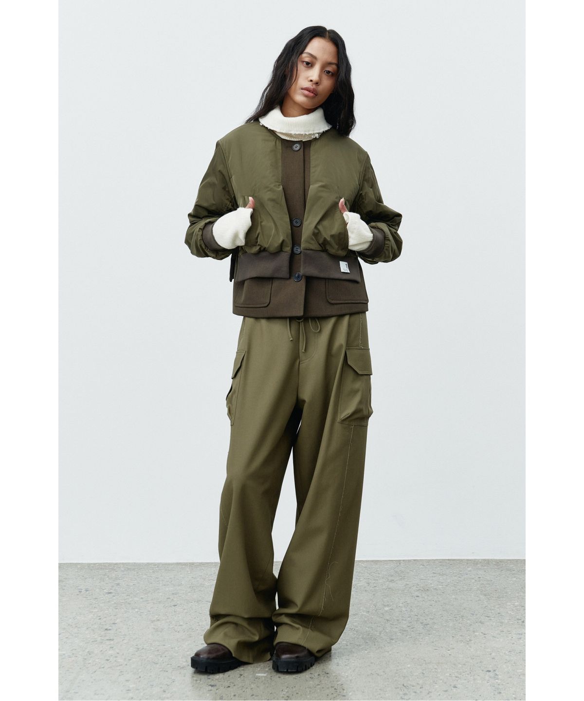 래코드(RECODE) MA1 Layered Quilted Outer RQUAW25510KHX