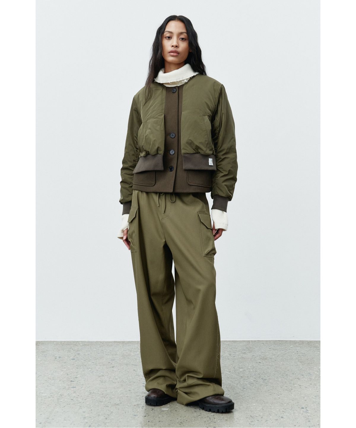 래코드(RECODE) MA1 Layered Quilted Outer RQUAW25510KHX
