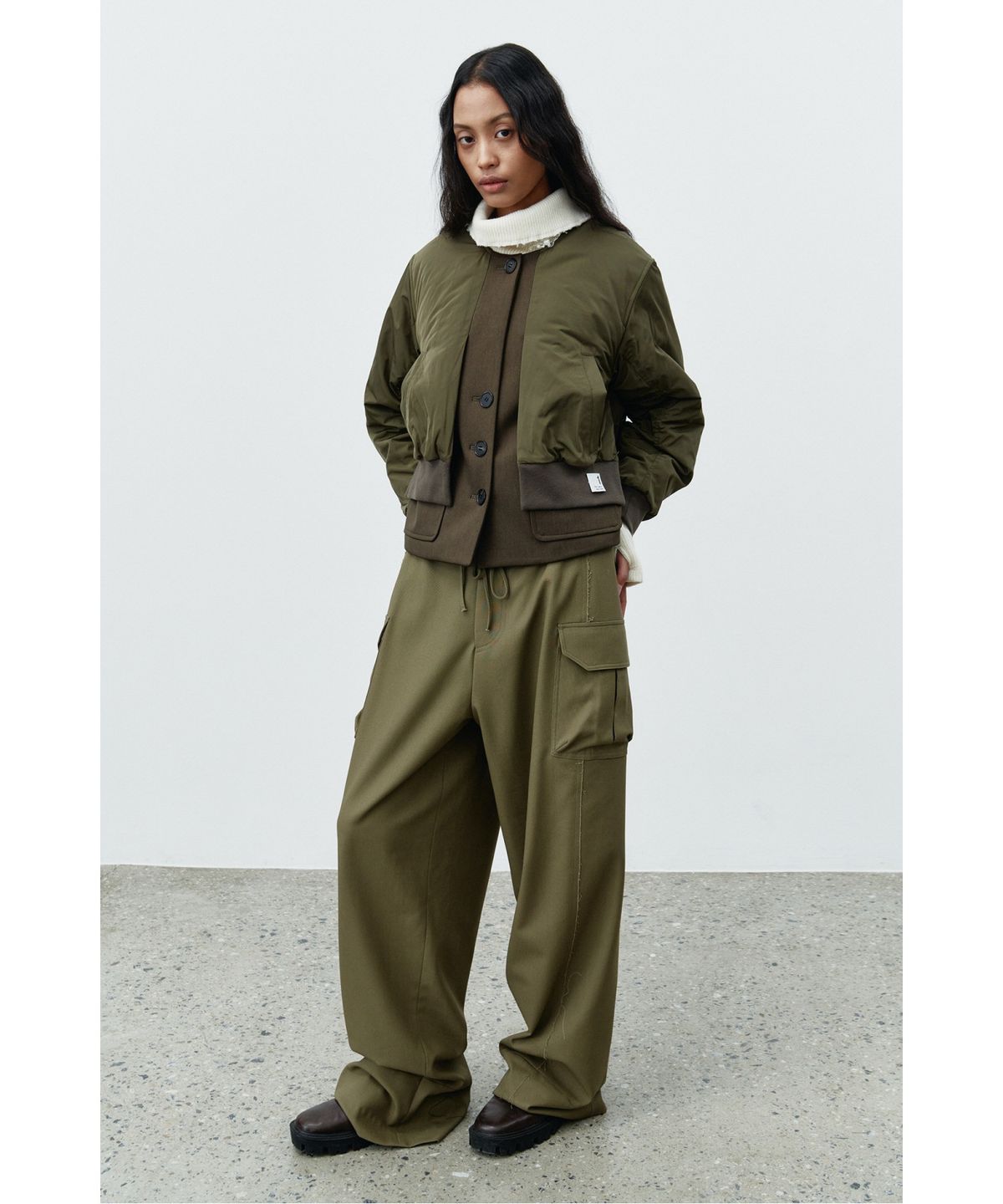 래코드(RECODE) MA1 Layered Quilted Outer RQUAW25510KHX