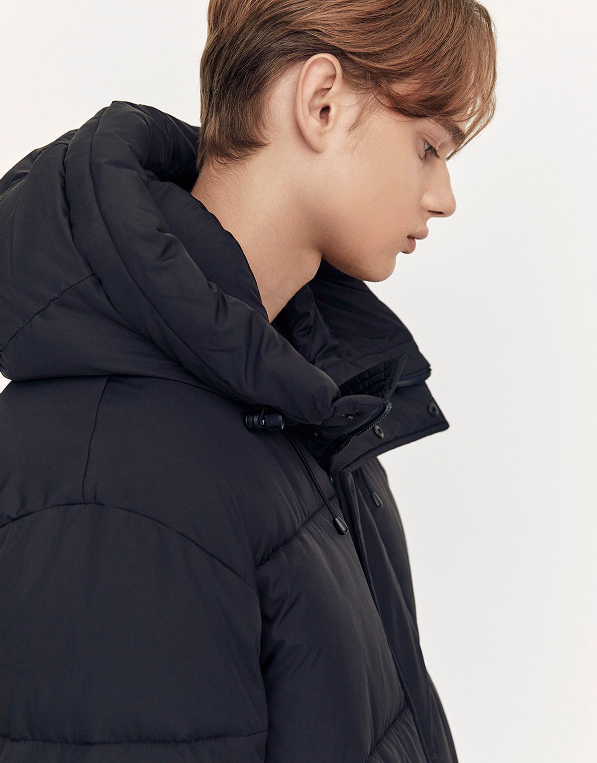 지오다노(GIORDANO) [S-XXL] 롱패딩 푸퍼 075927 [black]