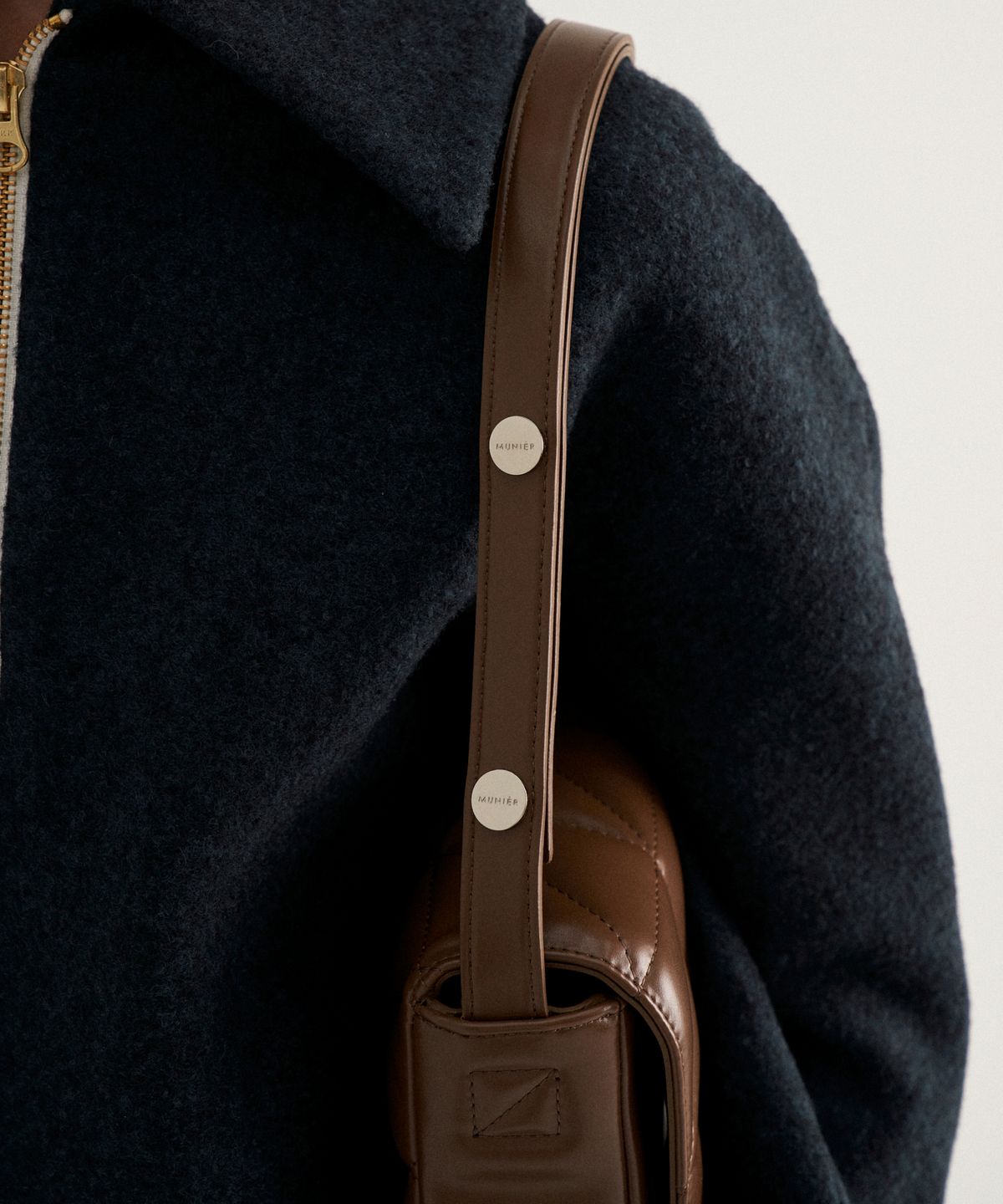 뮤니에(MUNIER) QUILTED FLAP BAG_2COLORS