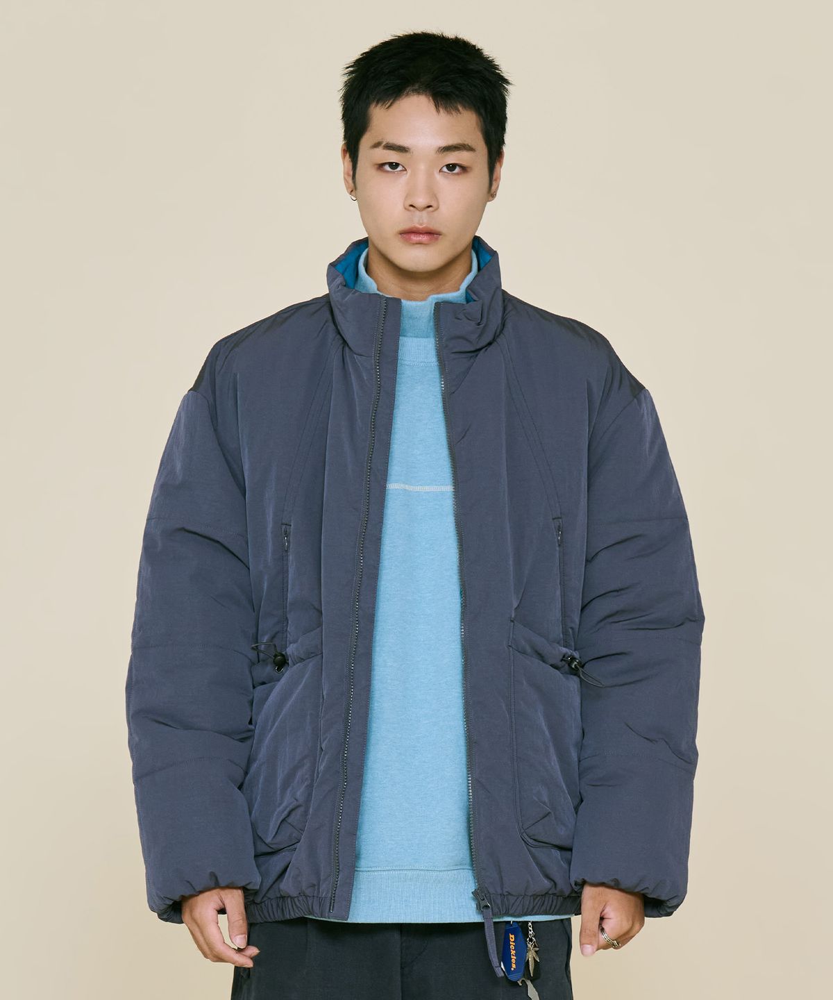 논타입(NONTYPE) LUGGAGE PADDED PUFFER (GREY)