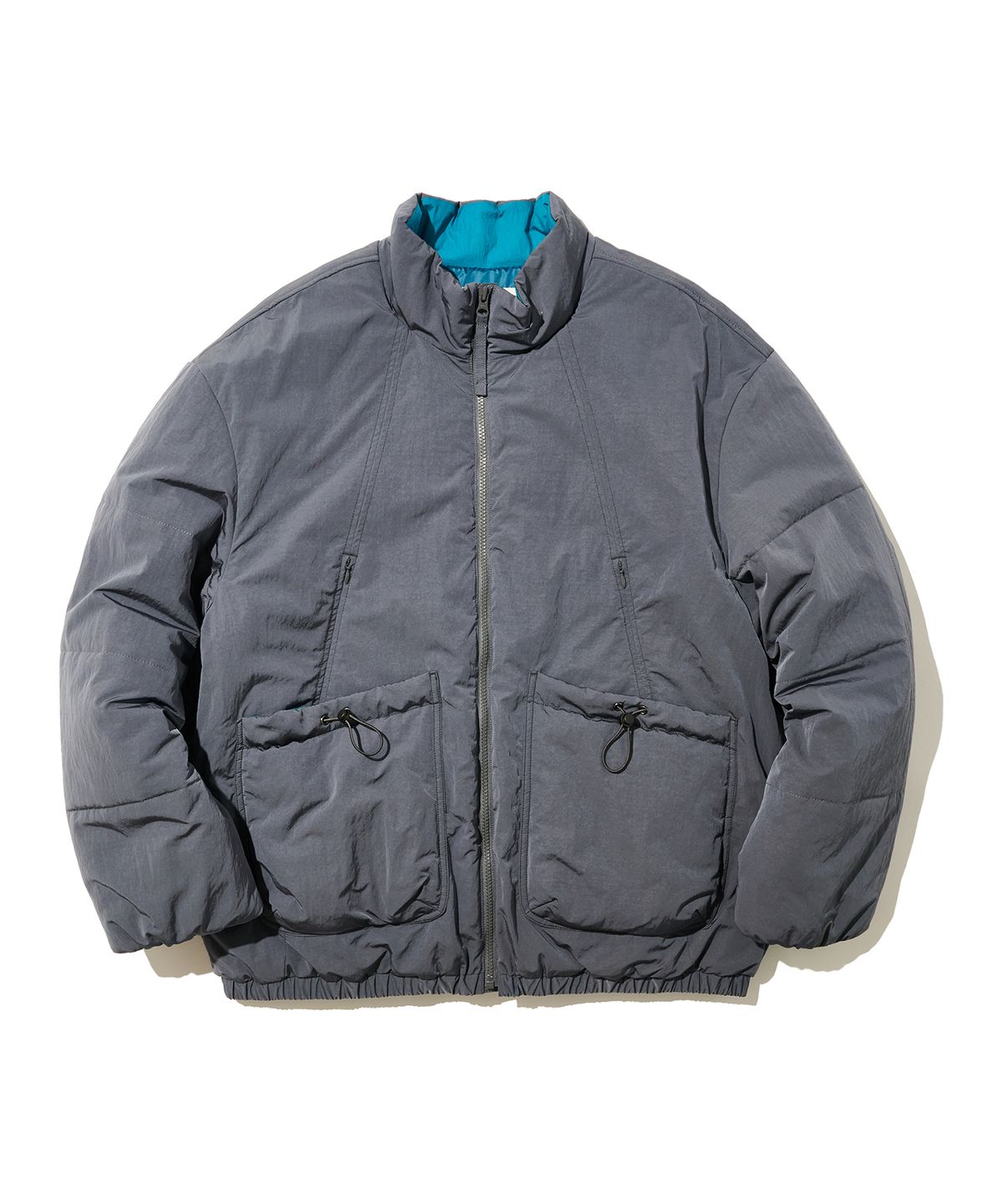 논타입(NONTYPE) LUGGAGE PADDED PUFFER (GREY)