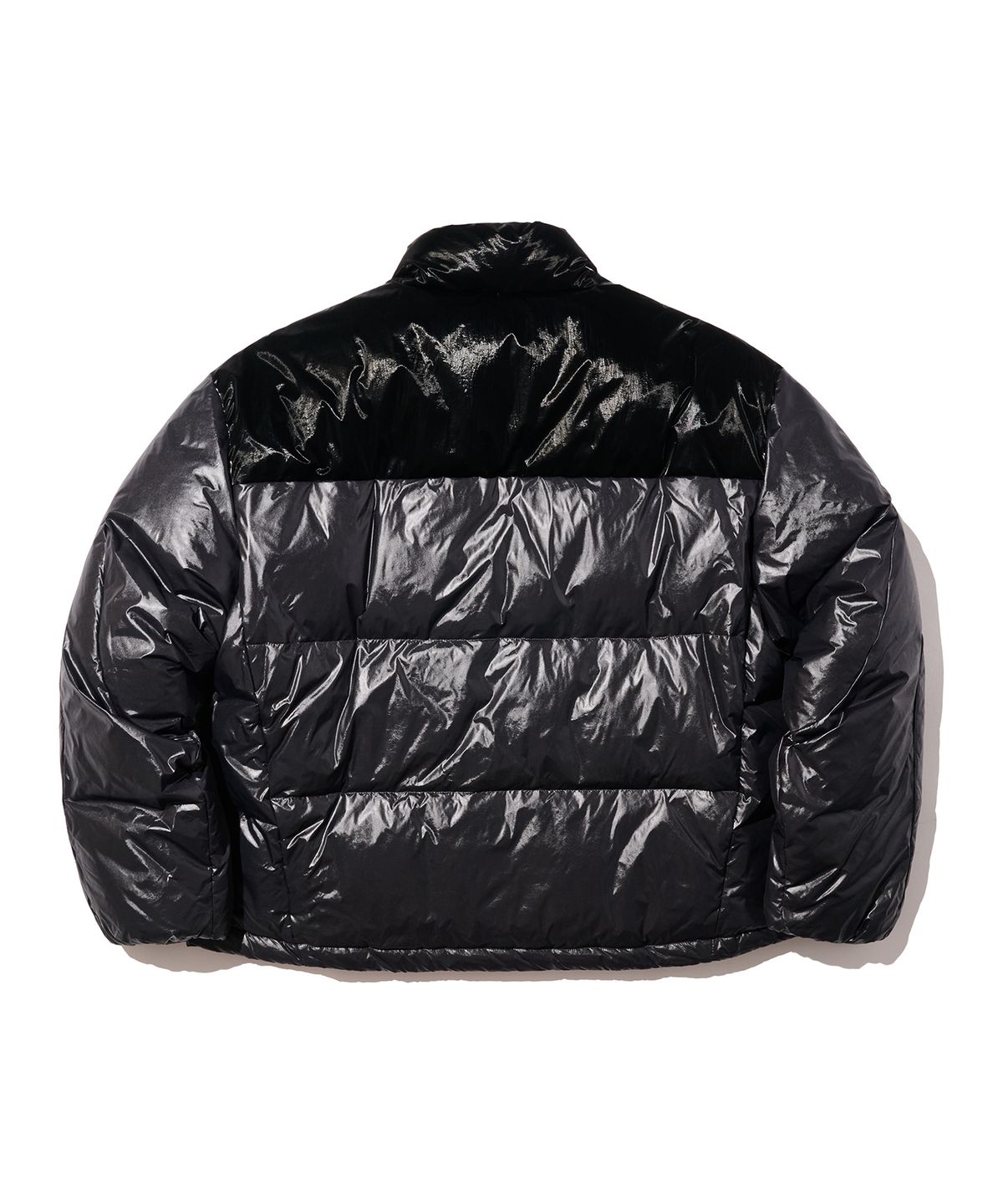 논타입(NONTYPE) PANELED SLICE DOWN JACKET (BLACK)