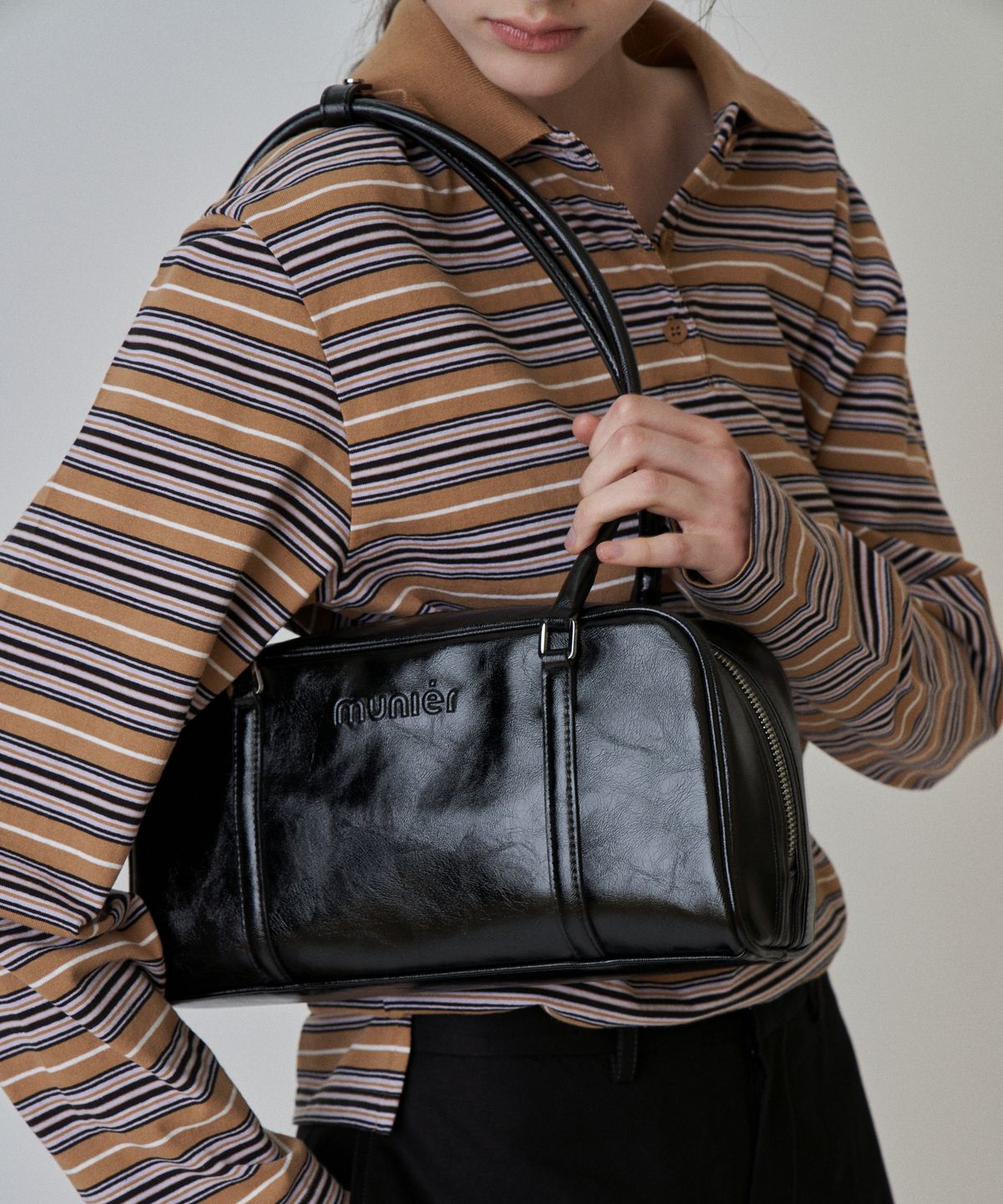 뮤니에(MUNIER) LAYER SHOULDER BAG_4COLORS